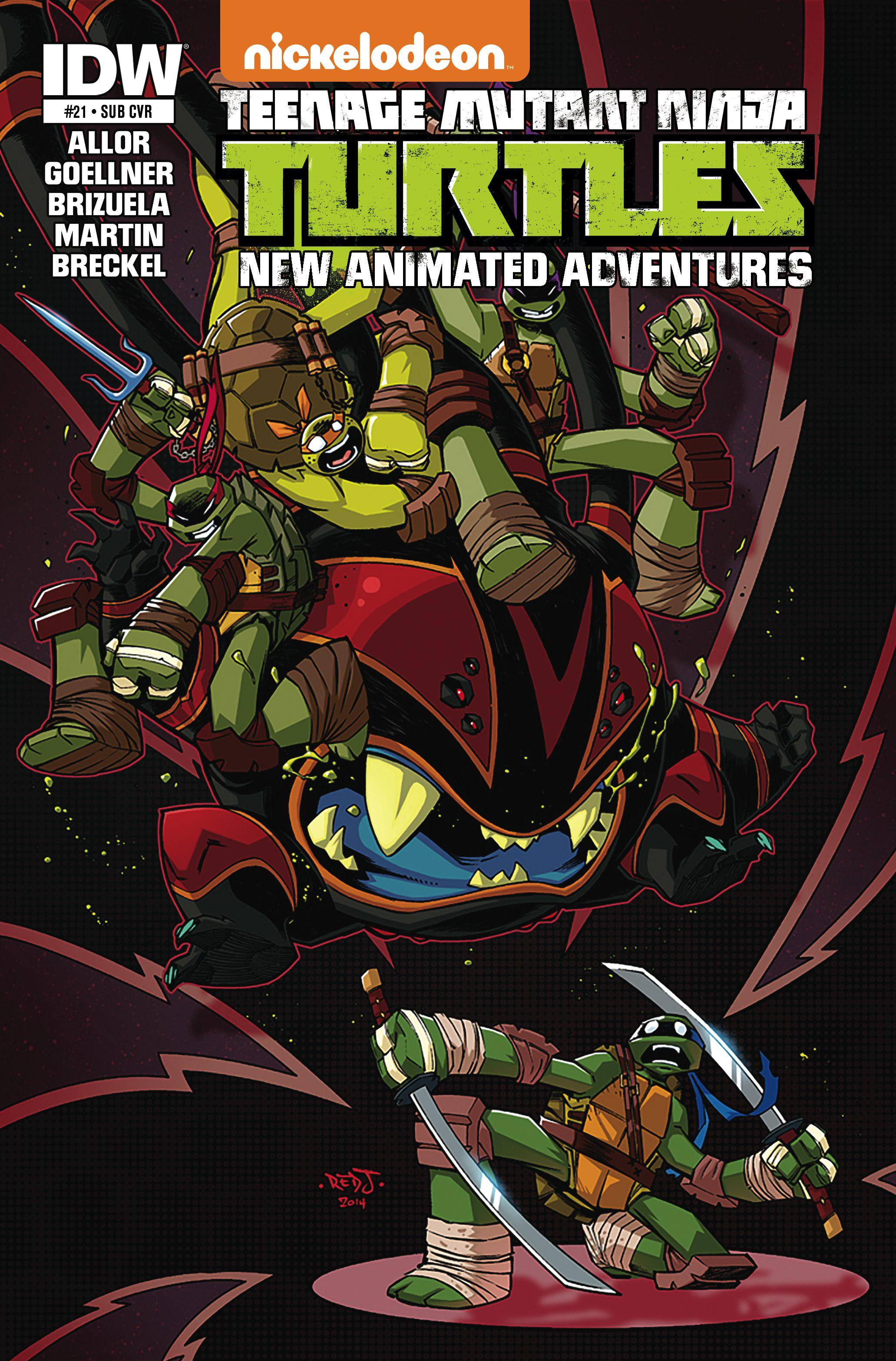 Jan150463 Tmnt New Animated Adventures 21 Subscription Var Previews World 6241