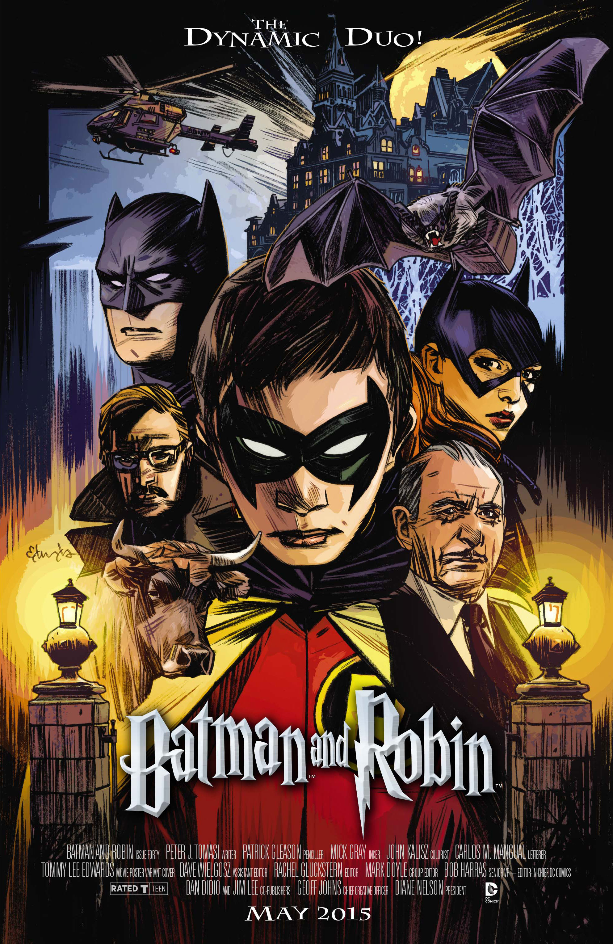 JAN150324 - BATMAN AND ROBIN #40 MOVIE POSTER VAR ED - Previews World