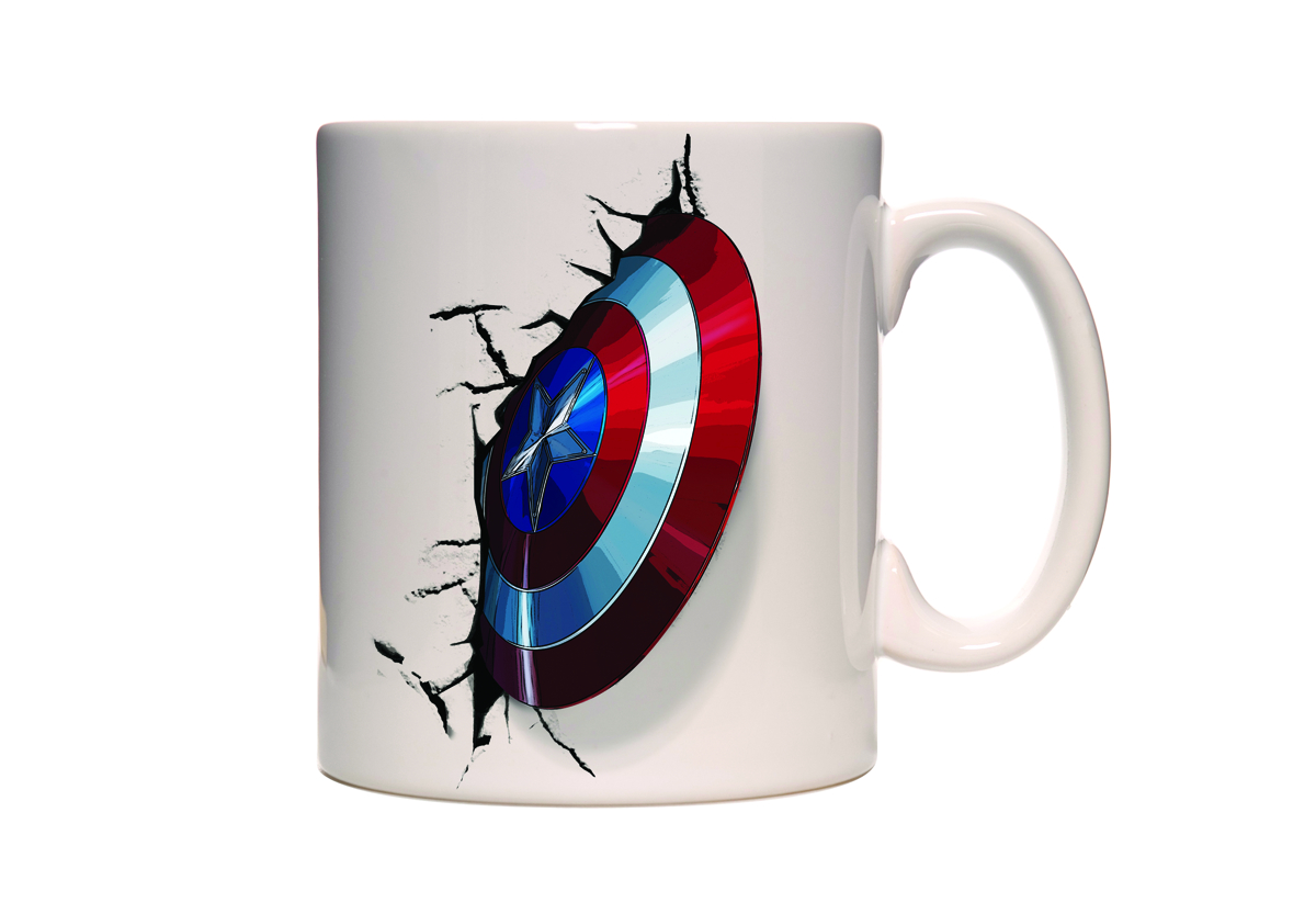 FEB152253 - AVENGERS AOU CAPTAIN AMERICA SHIELD SMASH COFFEE MUG ...