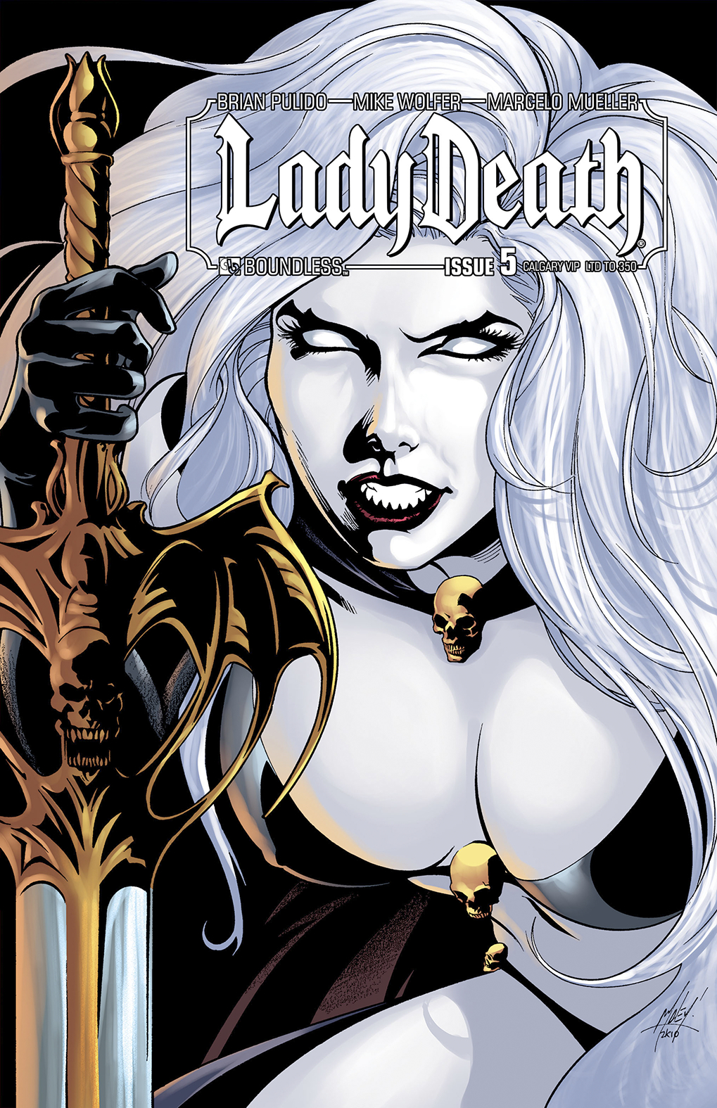 MAR151129 LADY DEATH (ONGOING) 5 CALGARY VIP CVR (MR) Previews World