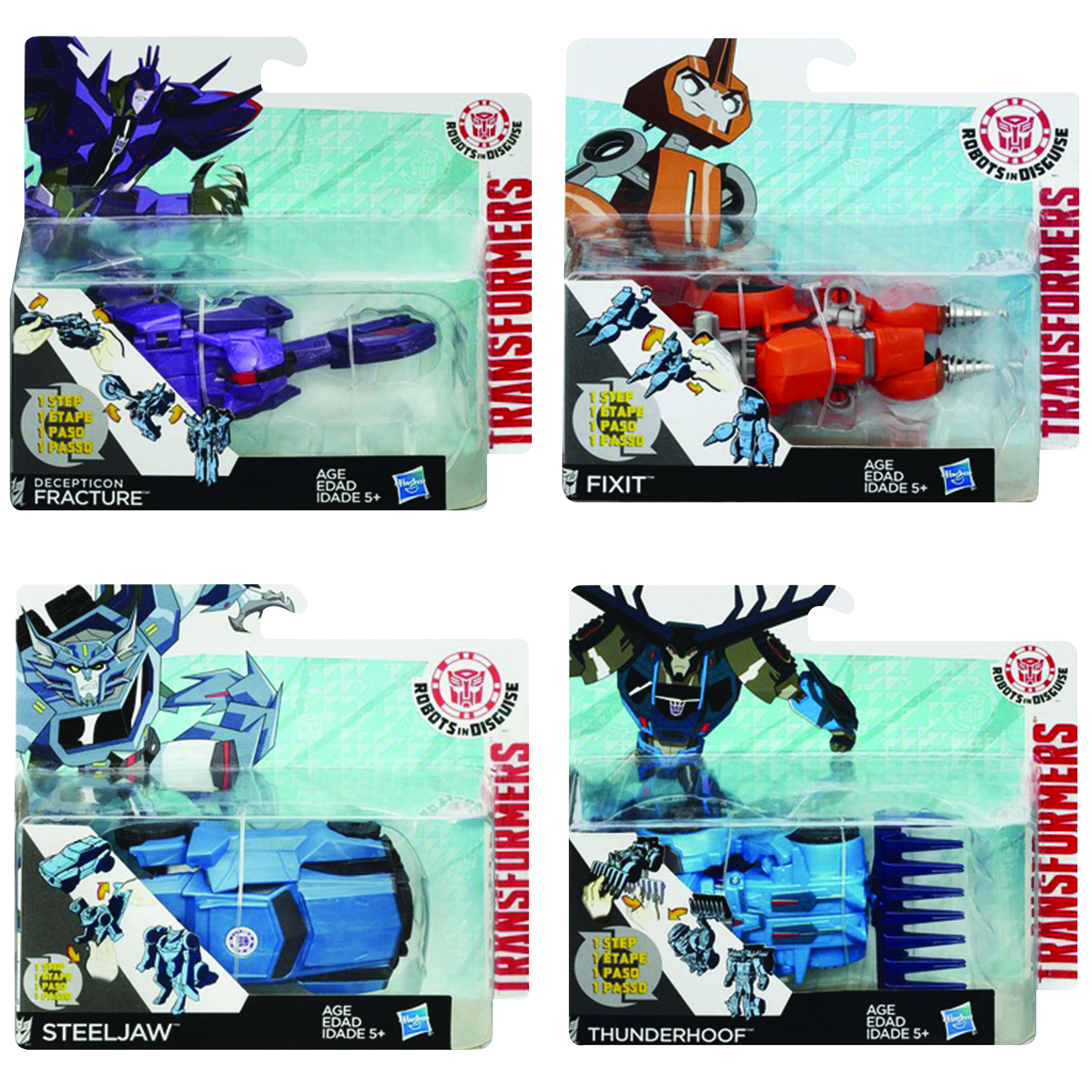 Transformers robots in disguise 1 step on sale changers