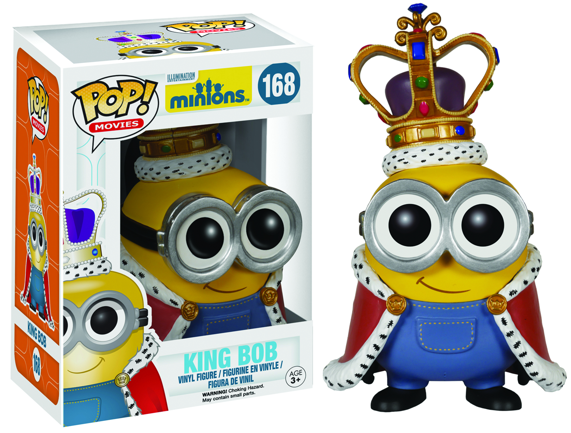 MAR158624 - POP MINIONS KING BOB VINYL FIG - Previews World