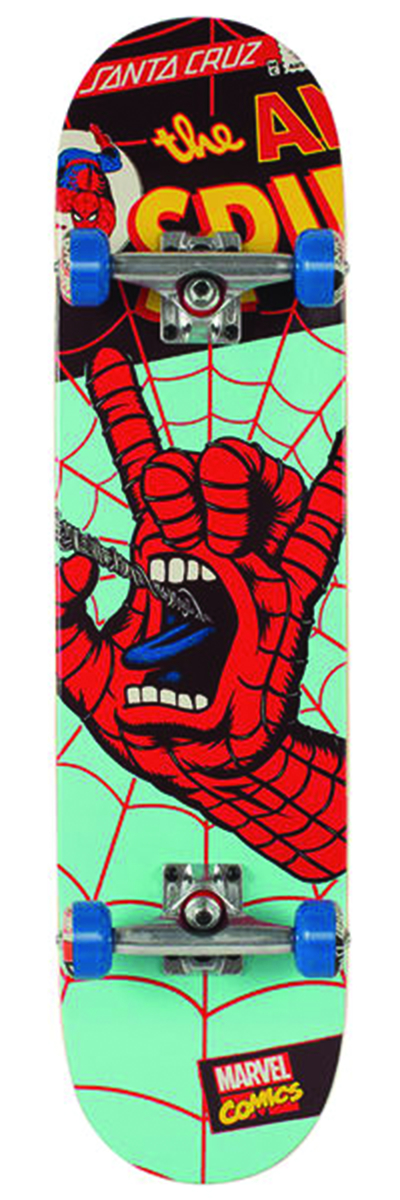 MAY158139 MARVEL SPIDER MAN HAND SK8 COMPLETES SKATEBOARD