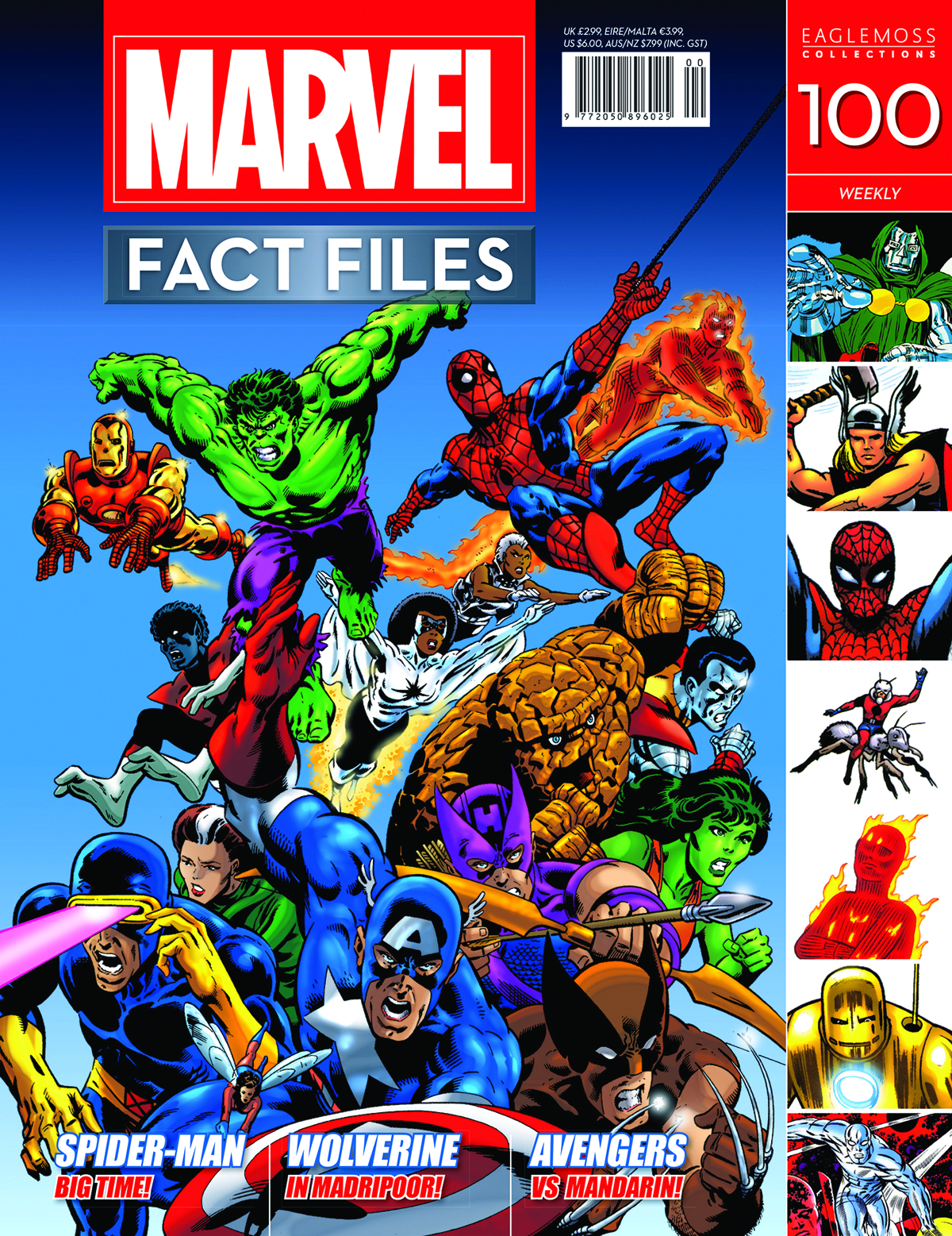 AUG152021 - MARVEL FACT FILES #100 SUPERHEROES COVER - Previews World