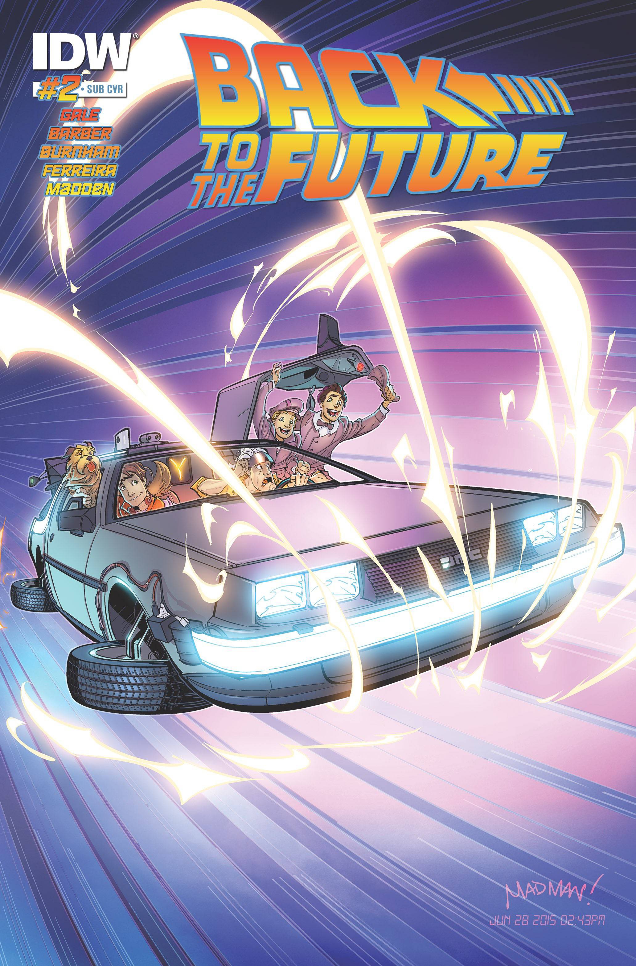 SEP238056 - BACK TO THE FUTURE II EAF-005DX FLOATING DELOREAN DLX VER (N -  Previews World