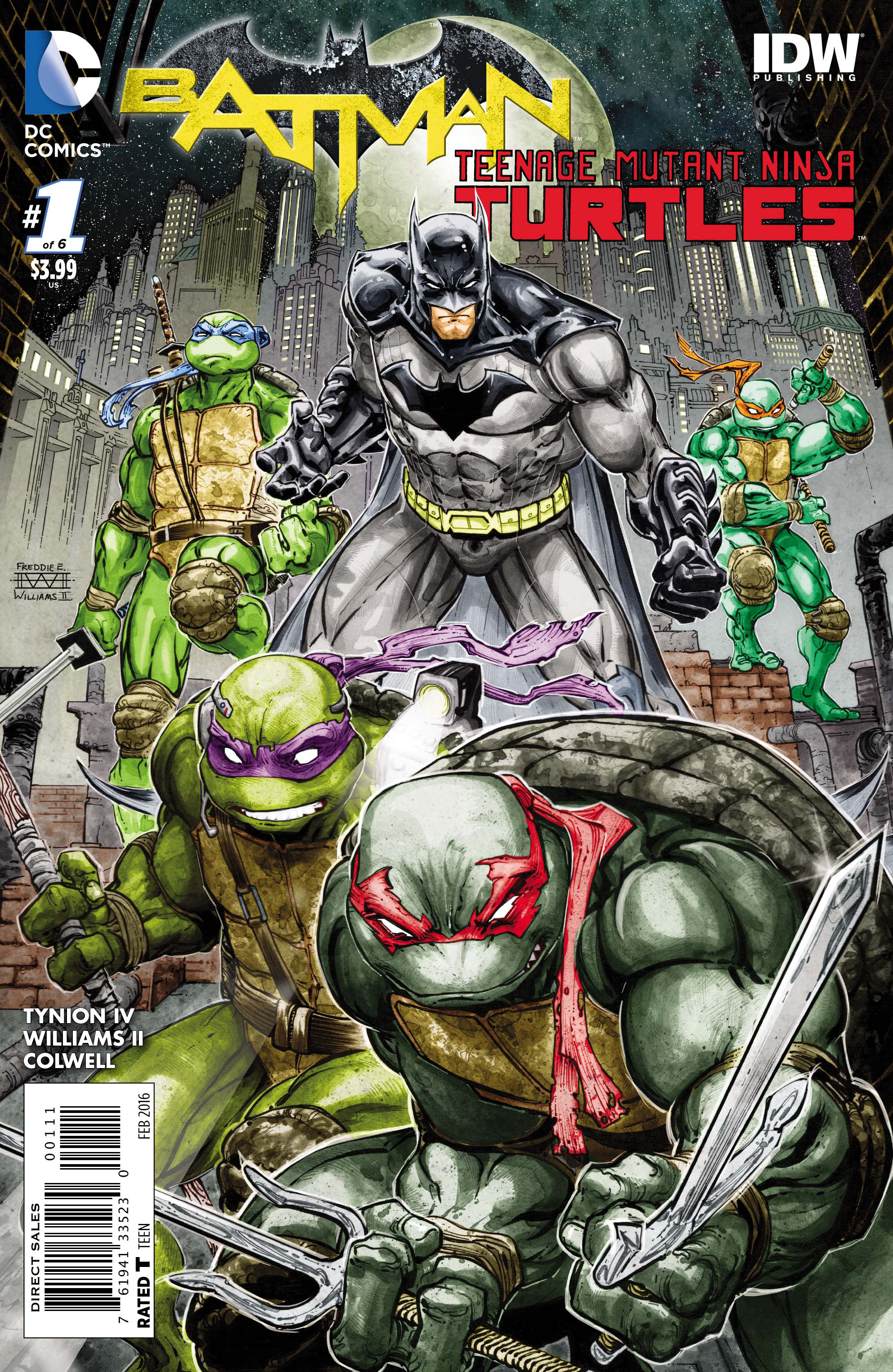 OCT150148 - BATMAN TEENAGE MUTANT NINJA TURTLES #1 (OF 6) - Previews World