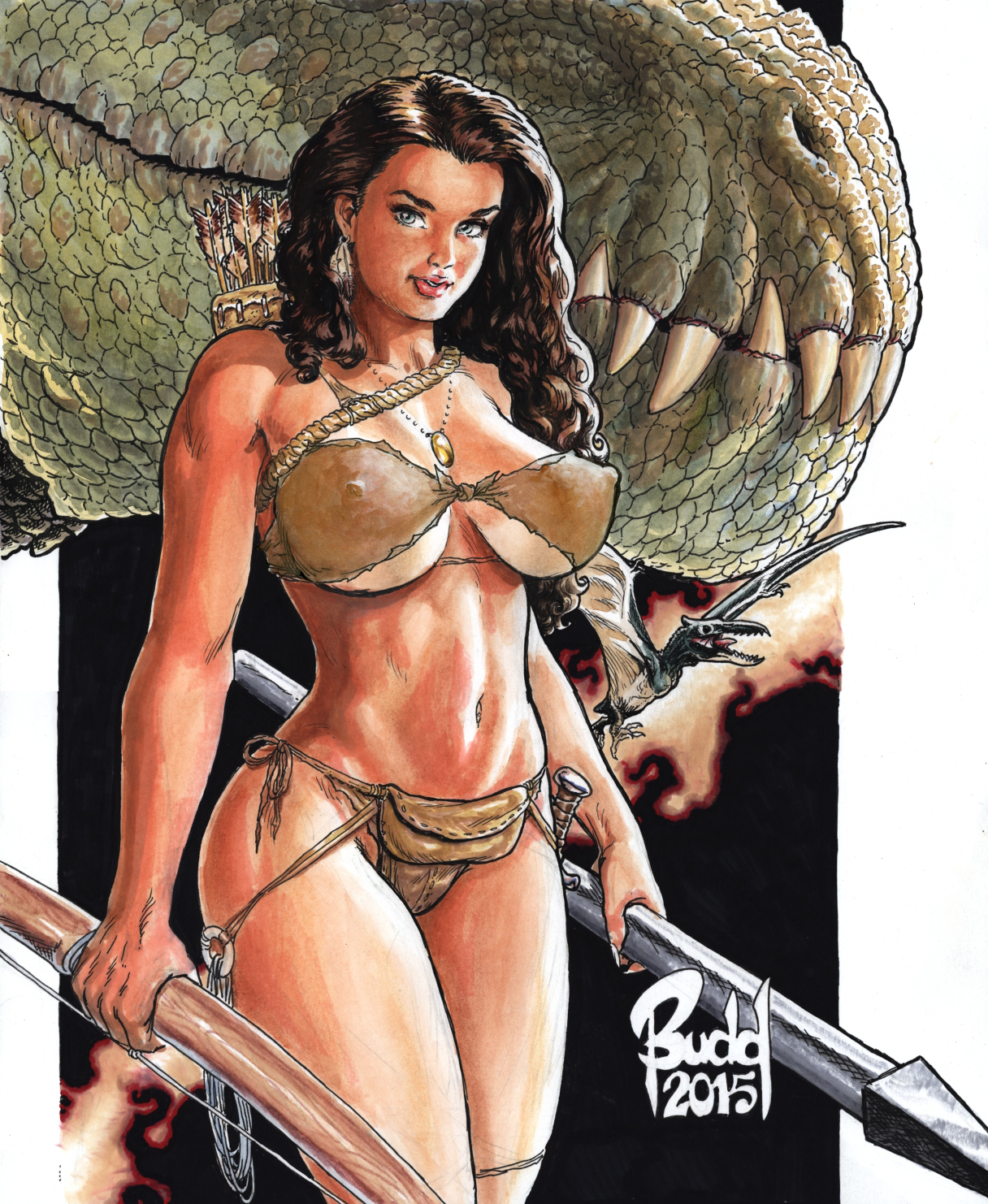 Cavewoman raptorella #1 (of 2) cvr D root.