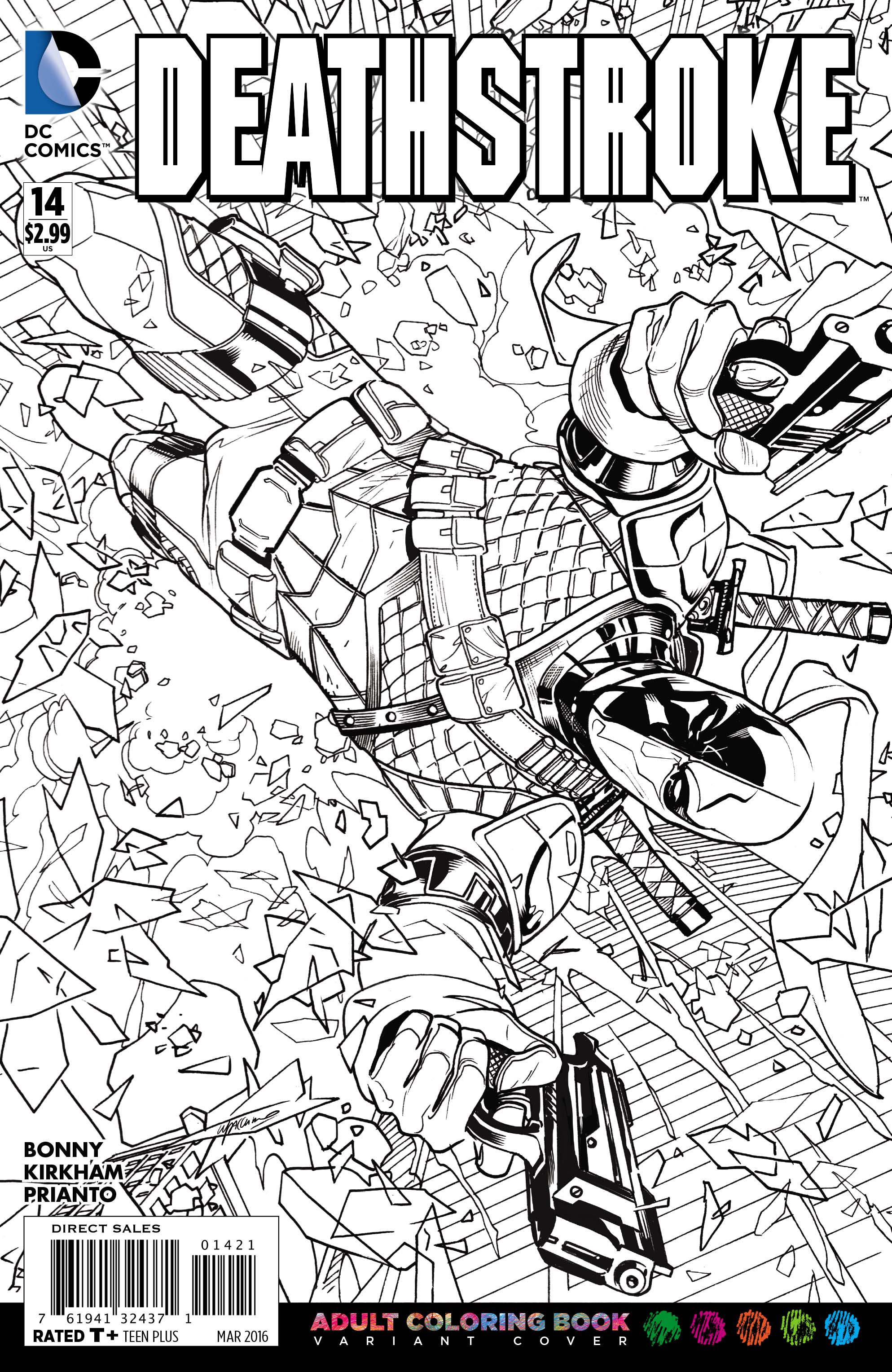 coloring pages of death stroke