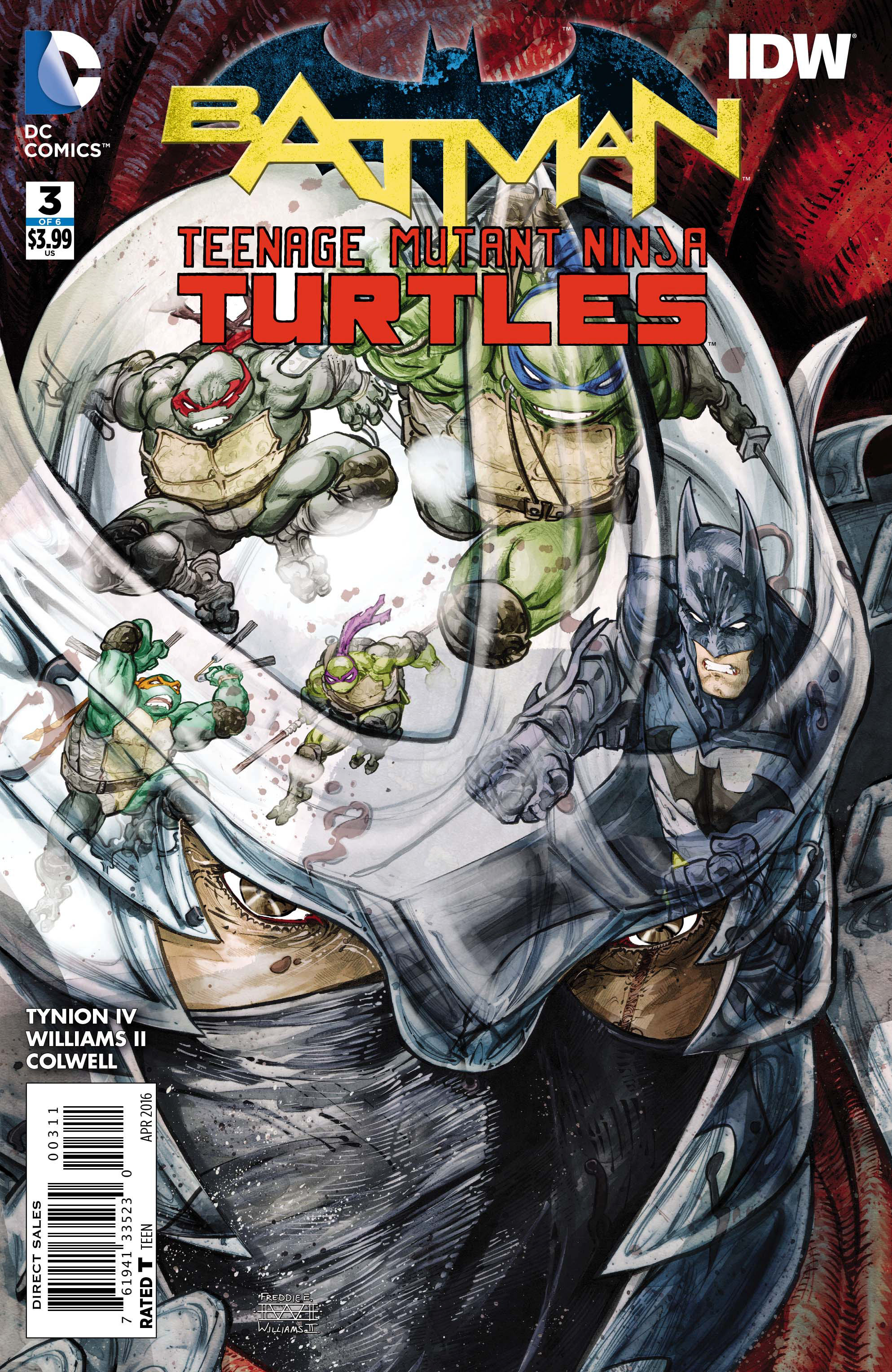 DEC150300 - BATMAN TEENAGE MUTANT NINJA TURTLES #3 (OF 6) - Previews World