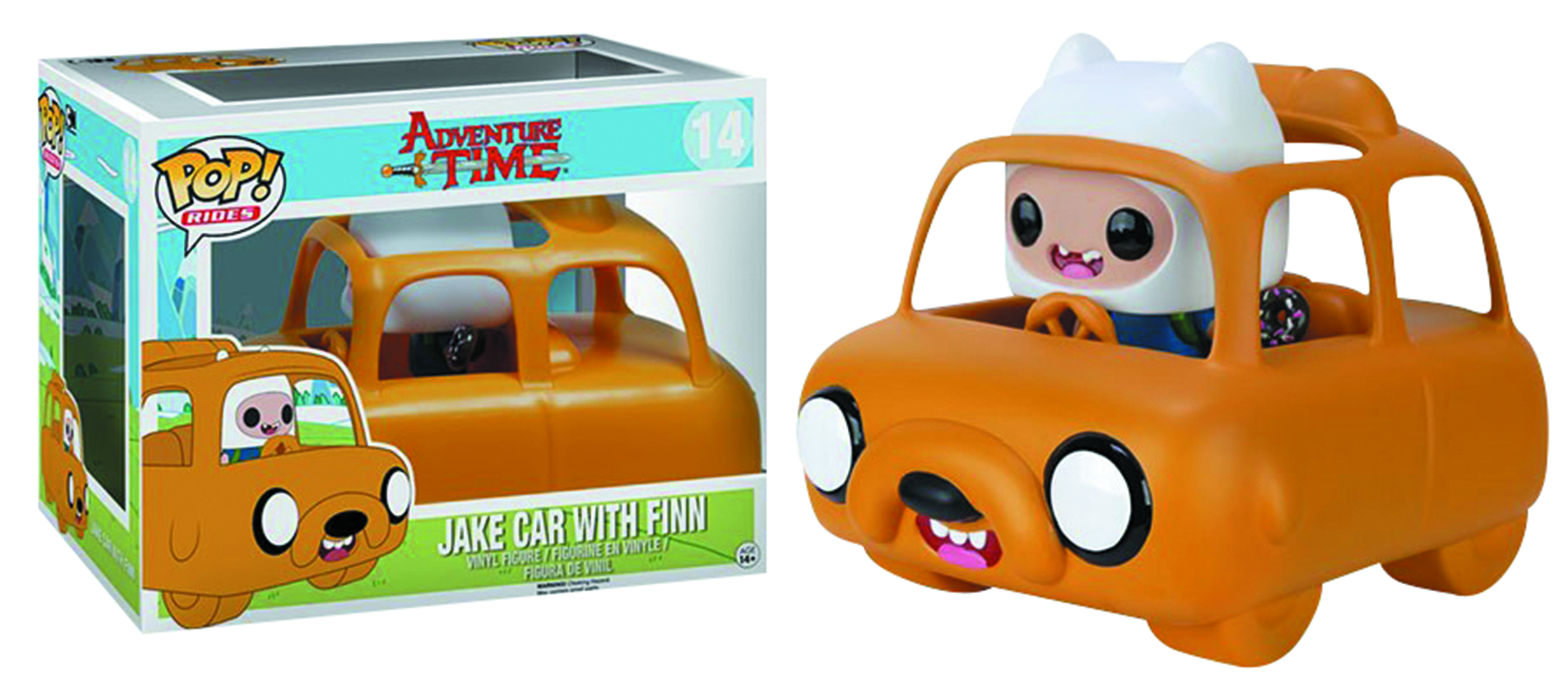 OCT158733 POP RIDES ADVENTURE TIME JAKE CAR FINN VIN FIG Previews World