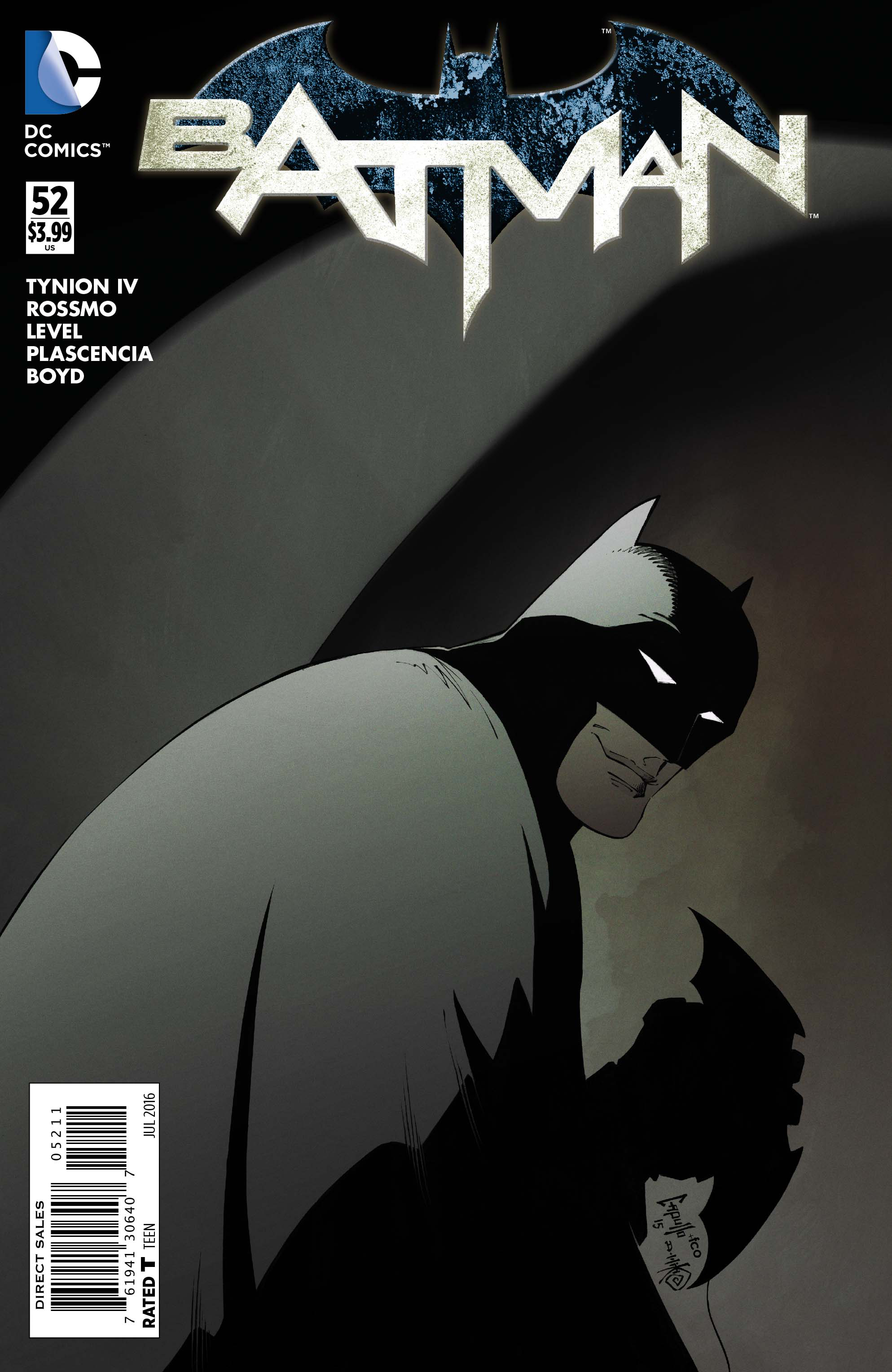 MAR160223 - BATMAN #52 - Previews World