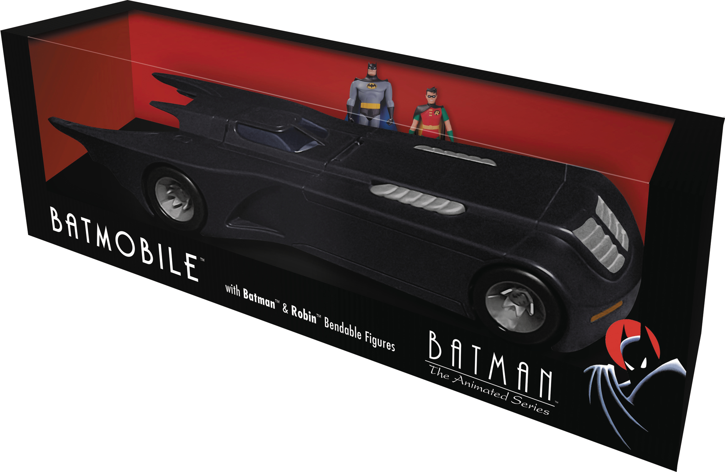 Batmobile with bendable store figures