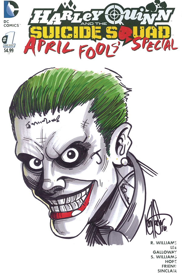 Jun Df Harley Quinn Suicide Squad 1 Haeser Joker Sketch Previews World