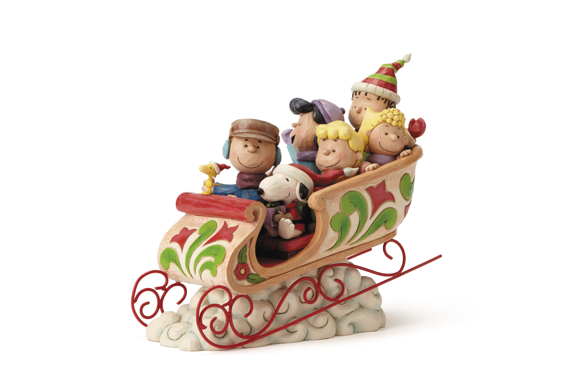 APR168496 - PEANUTS JIM SHORE PEANUTS GANG SLEIGH RIDE FIG - Previews World