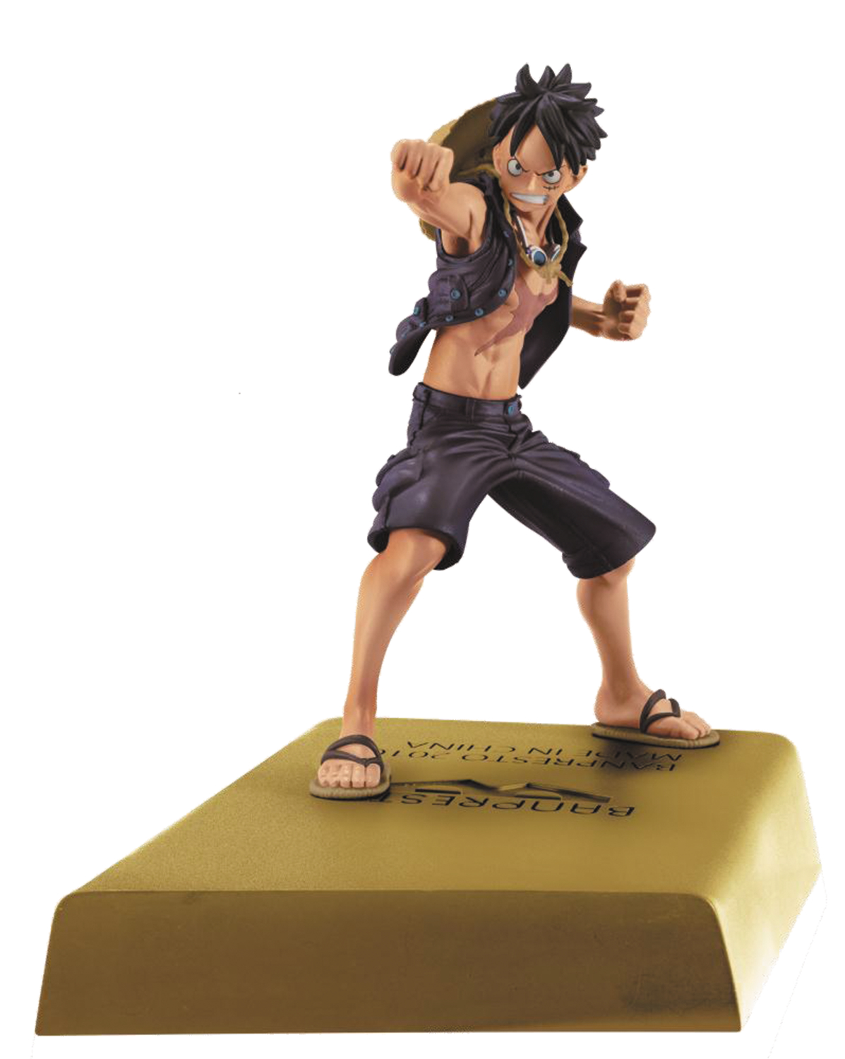 Kokies One Piece Monkey D. Luffy Gold Figure gold