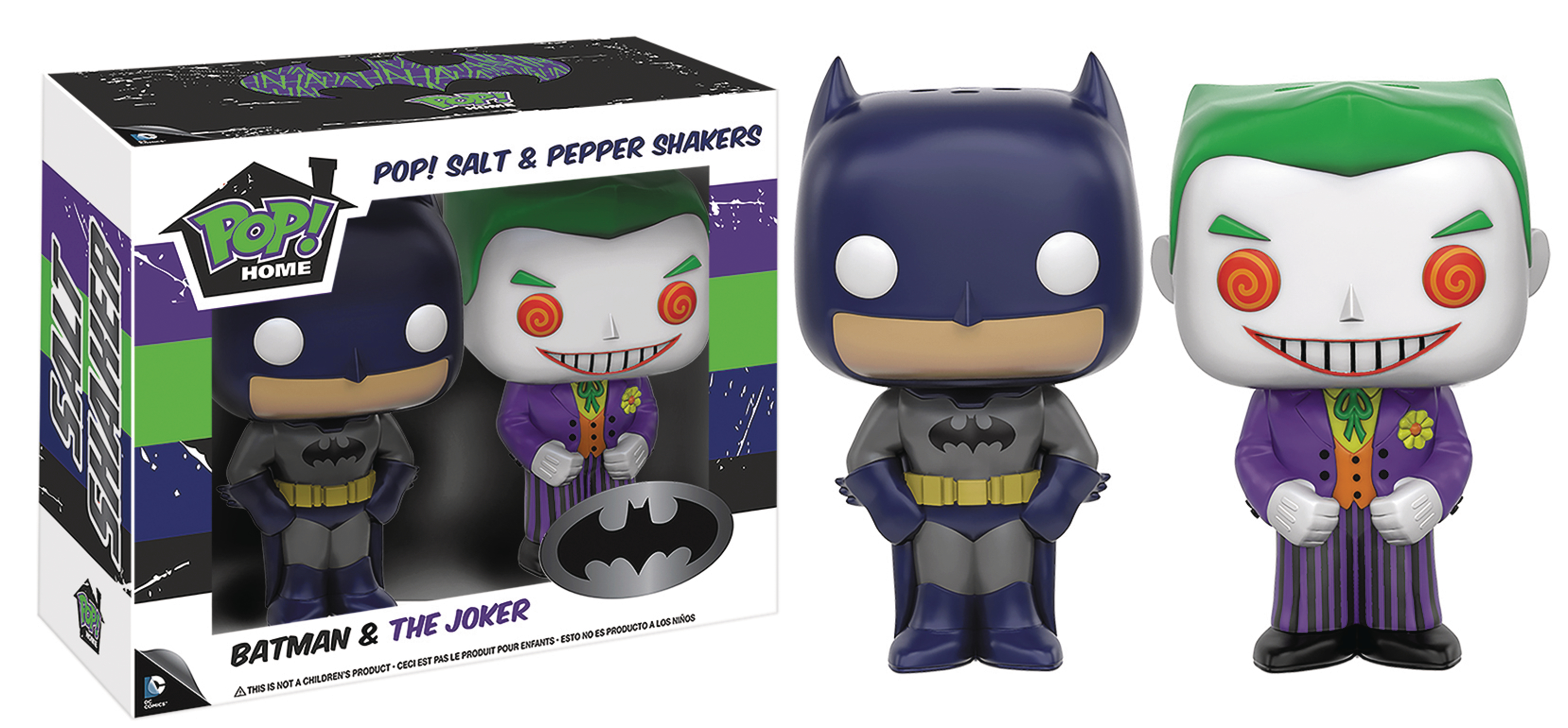 MAY168220 - POP HOME BATMAN & JOKER SALT N PEPPER SHAKERS SET