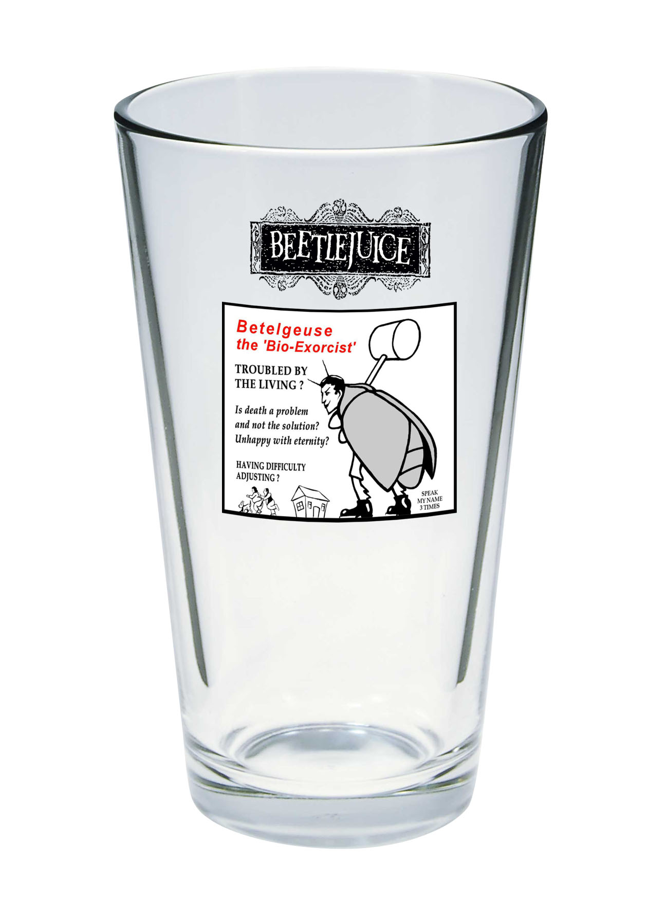 Aug162571 Beetlejuice Pint Glass Previews World