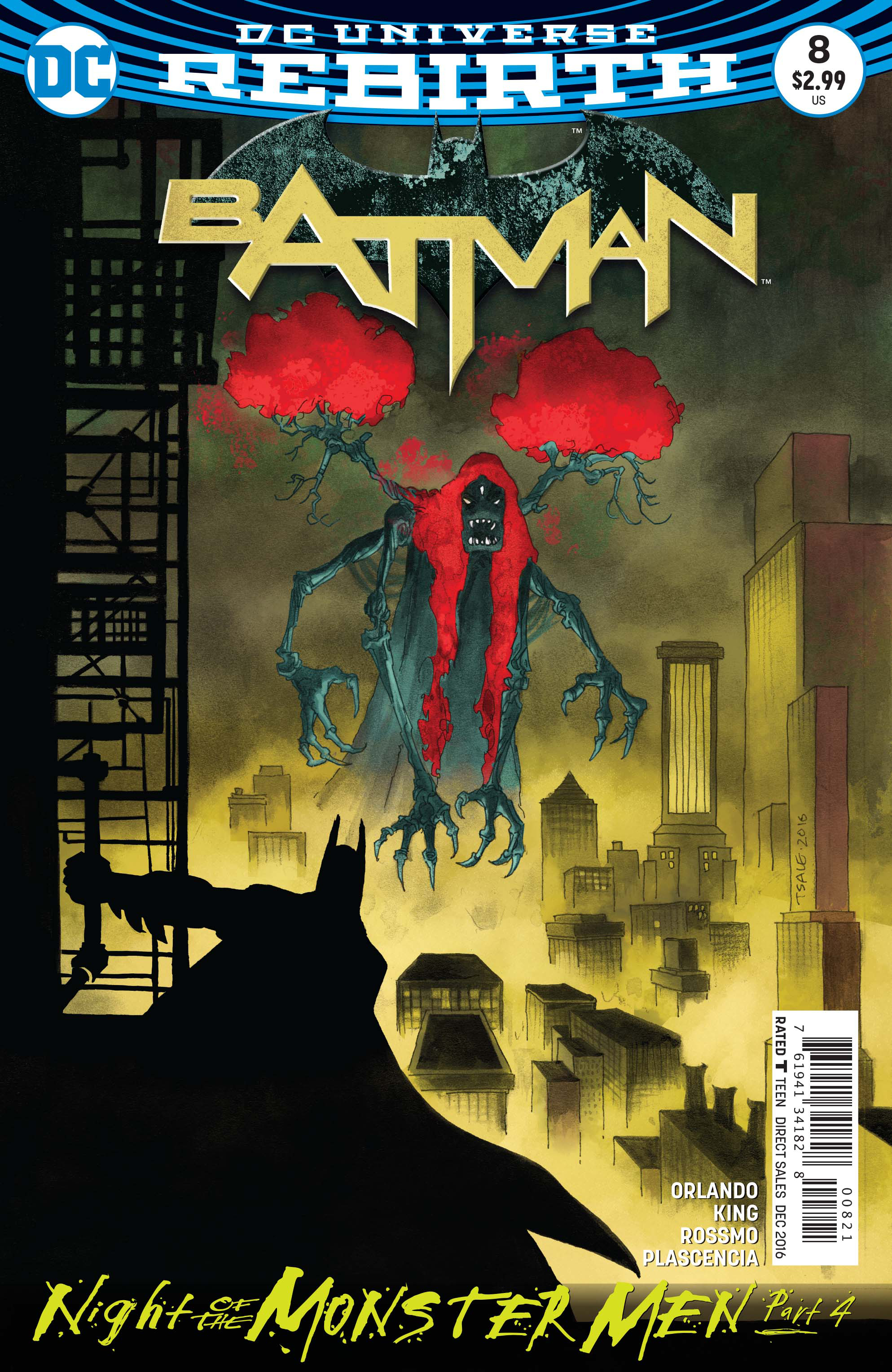 AUG160198 - BATMAN #8 VAR ED (MONSTER MEN) - Previews World