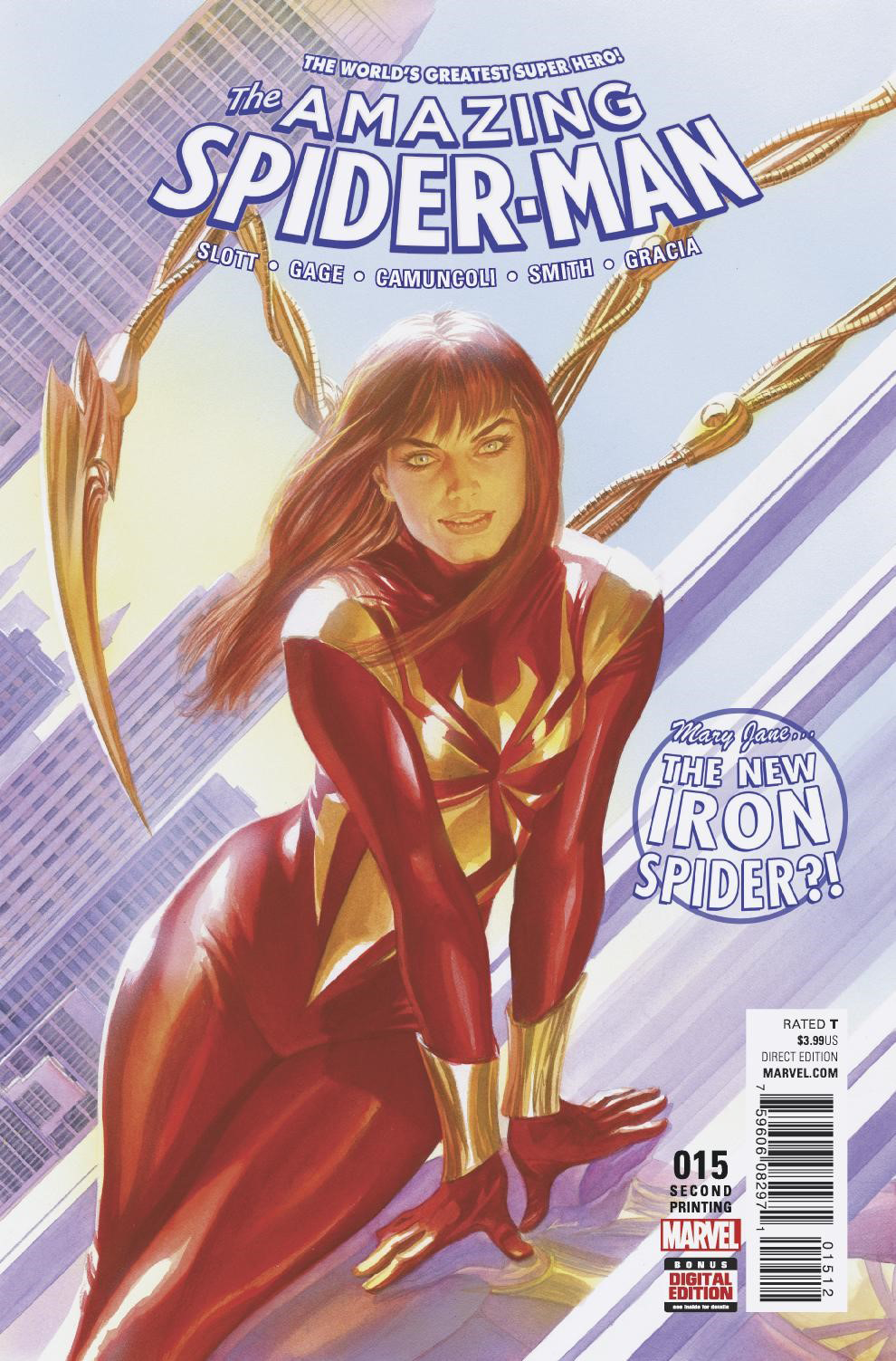 MAY169013 - AMAZING SPIDER-MAN #15 ALEX ROSS 2ND PTG VAR - Previews World