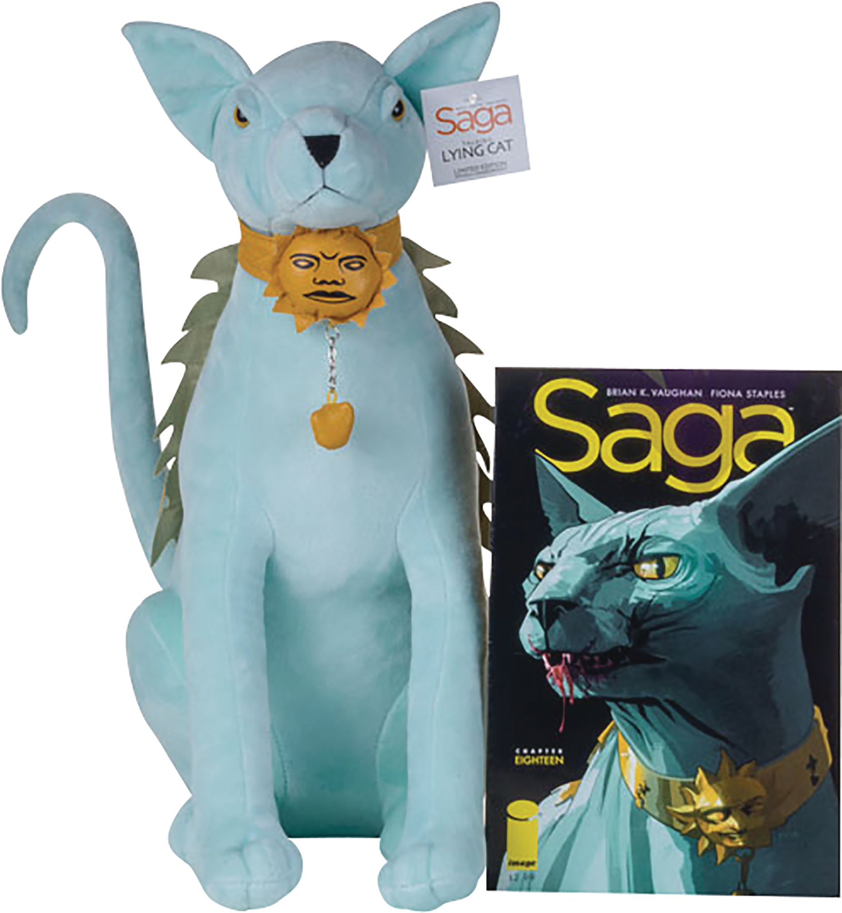 JUL168510 SAGA LYING CAT TALKING PLUSH DOLL Previews World