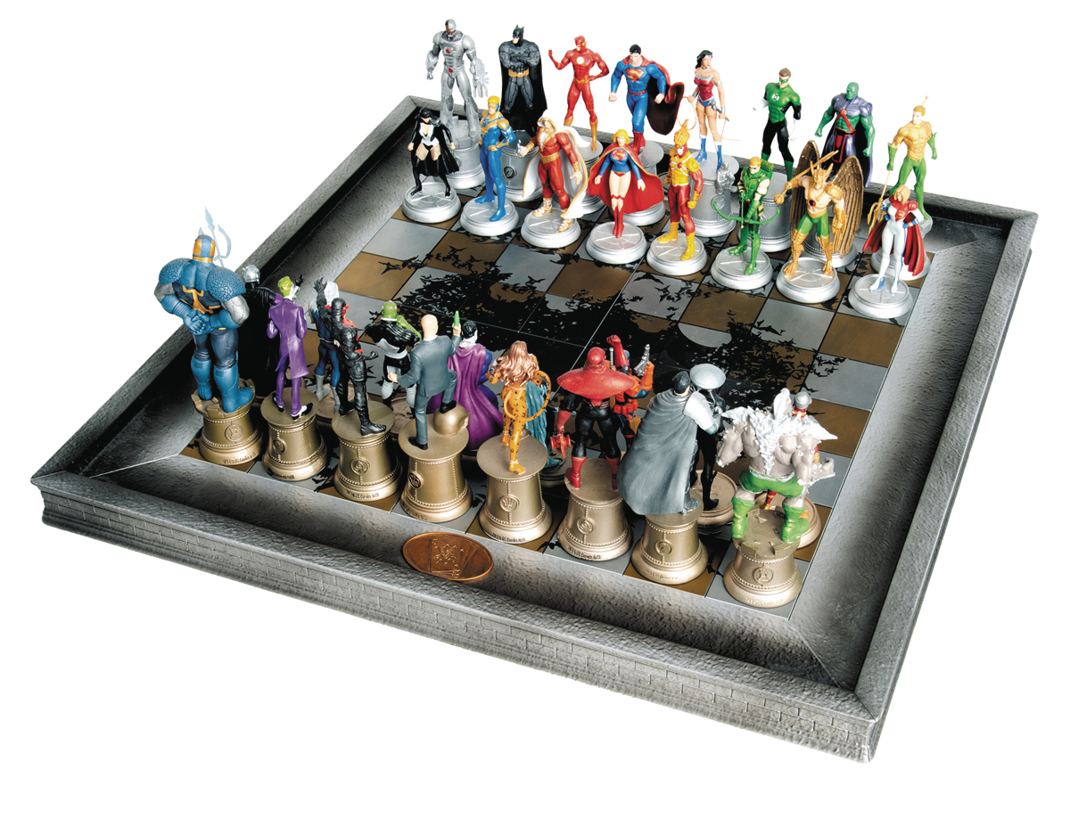 OCT162608 - DC CHESS COLL THE COMPLETE JUSTICE LEAGUE SET - Previews World