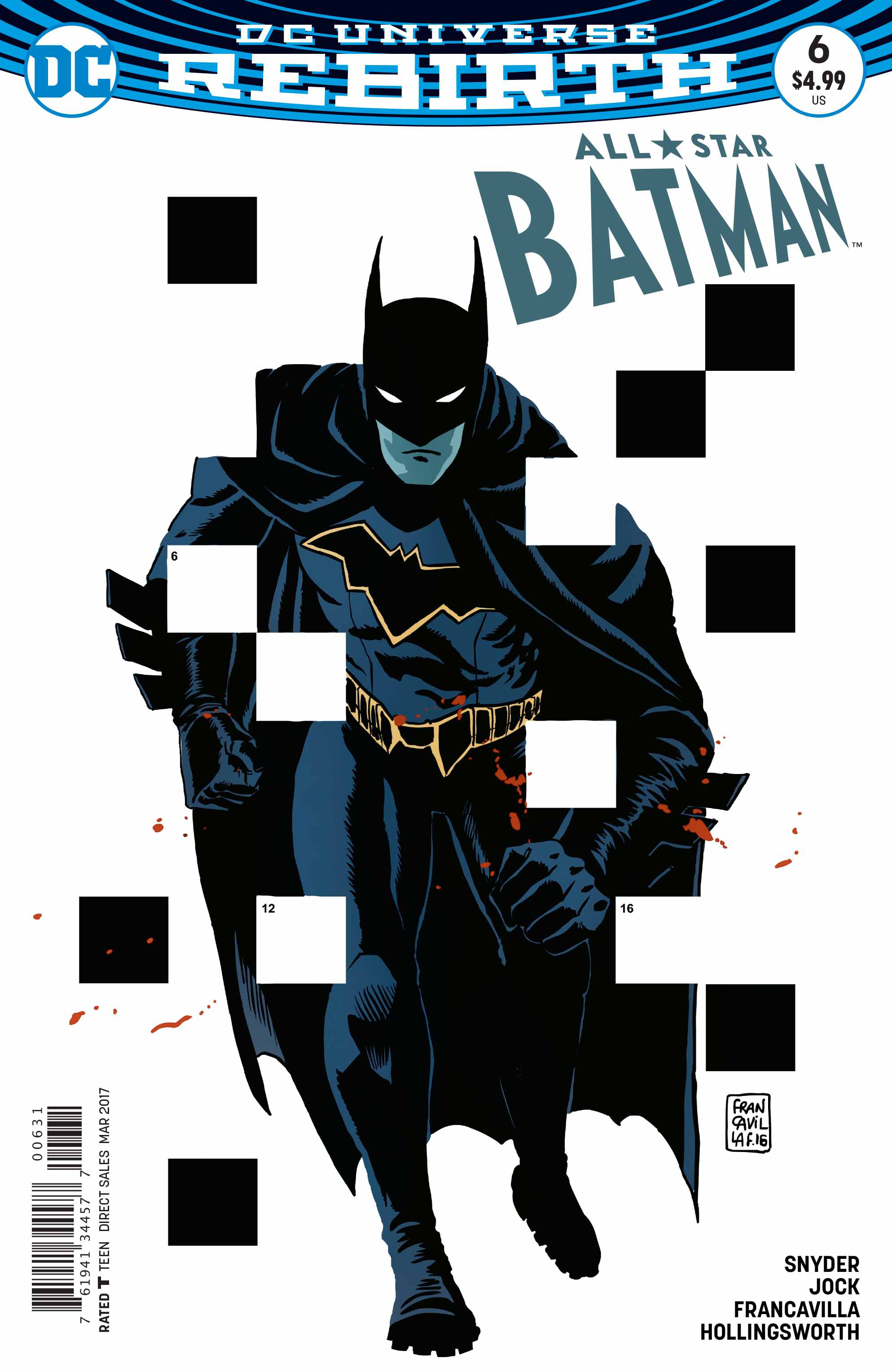 NOV160197 - ALL STAR BATMAN #6 FRANCAVILLA VAR ED - Previews World