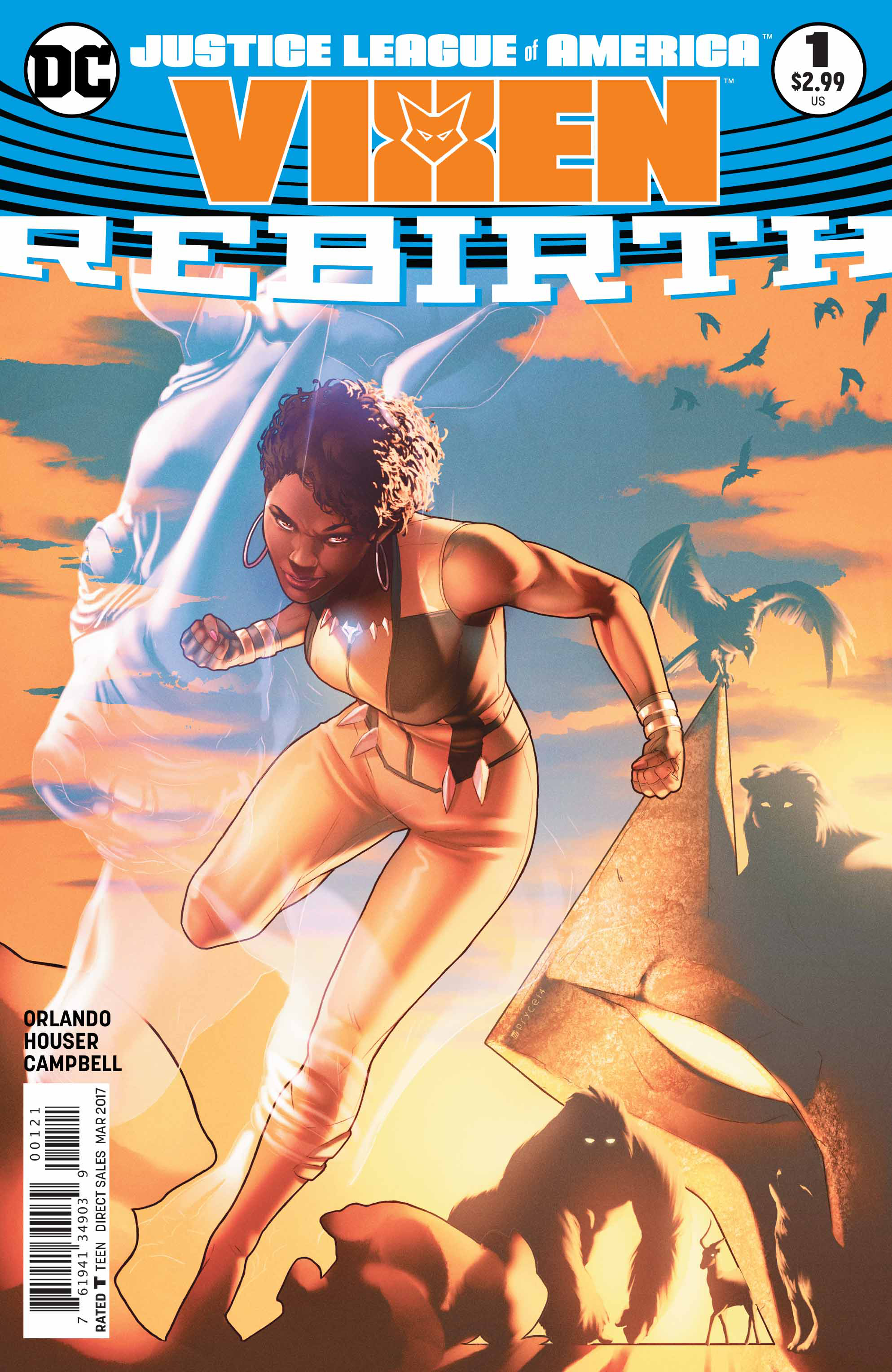 NOV160186 - JUSTICE LEAGUE OF AMERICA VIXEN REBIRTH #1 VAR ED - Previews  World