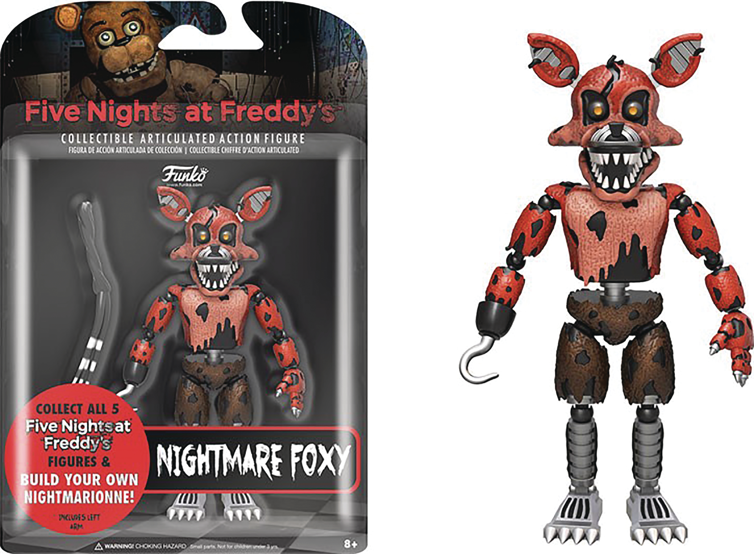 SEP168626 - FIVE NIGHTS AT FREDDYS NIGHTMARE FOXY 5IN ACTION