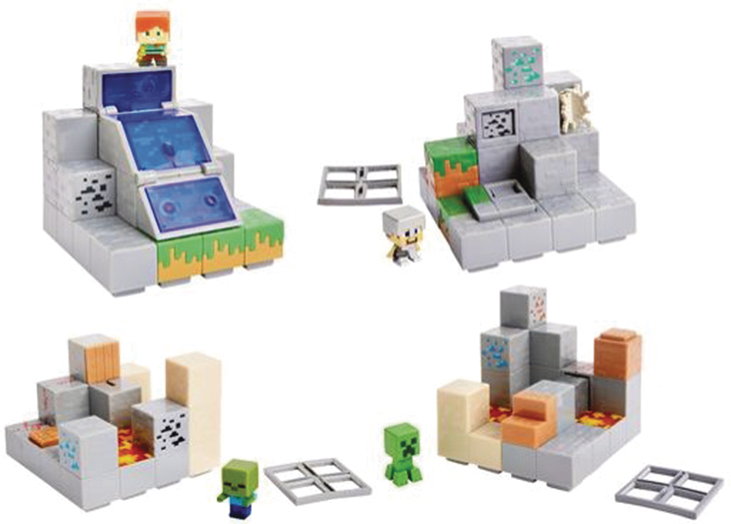 Minecraft mini figure hot sale playset