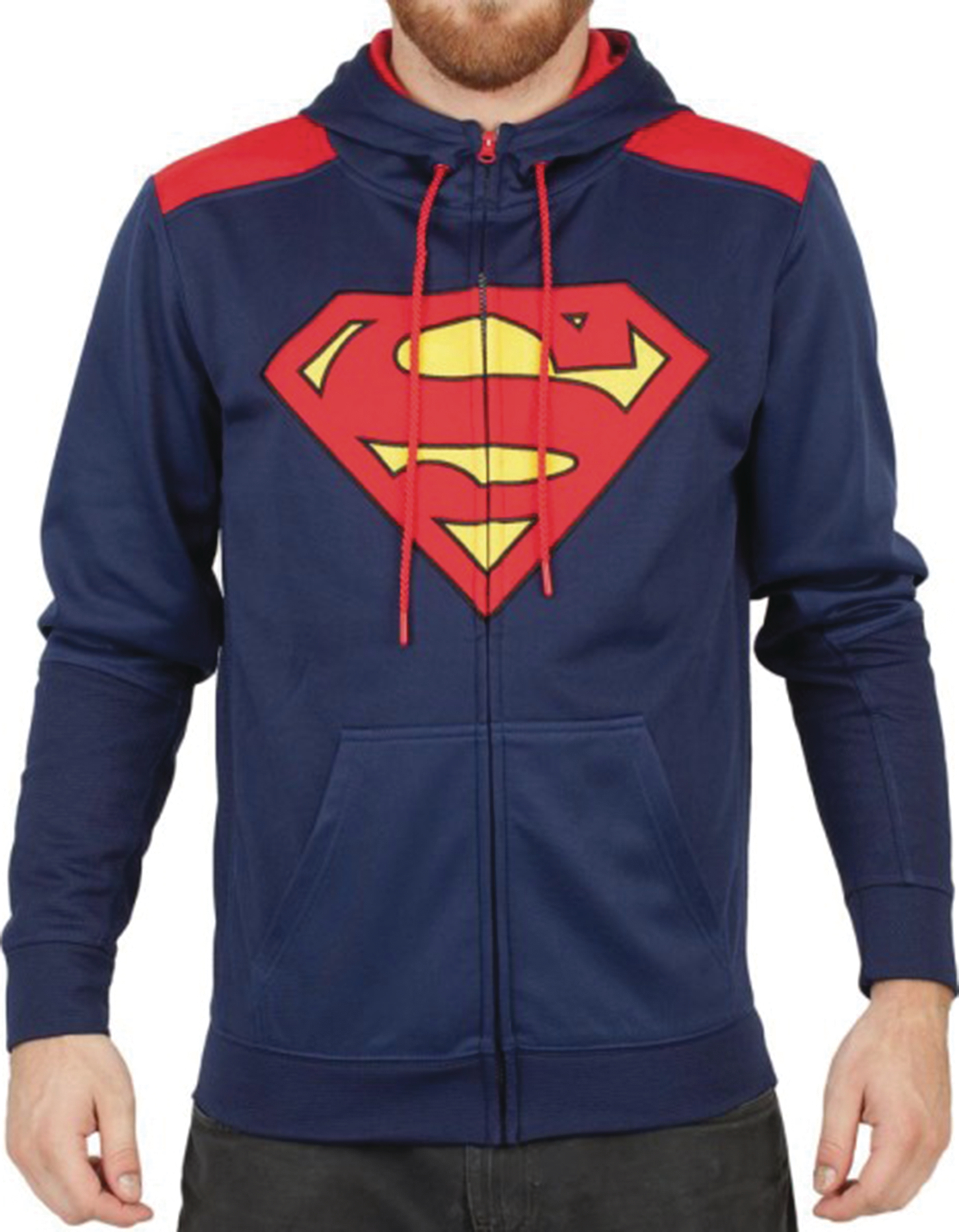 Superman zip sales up hoodie