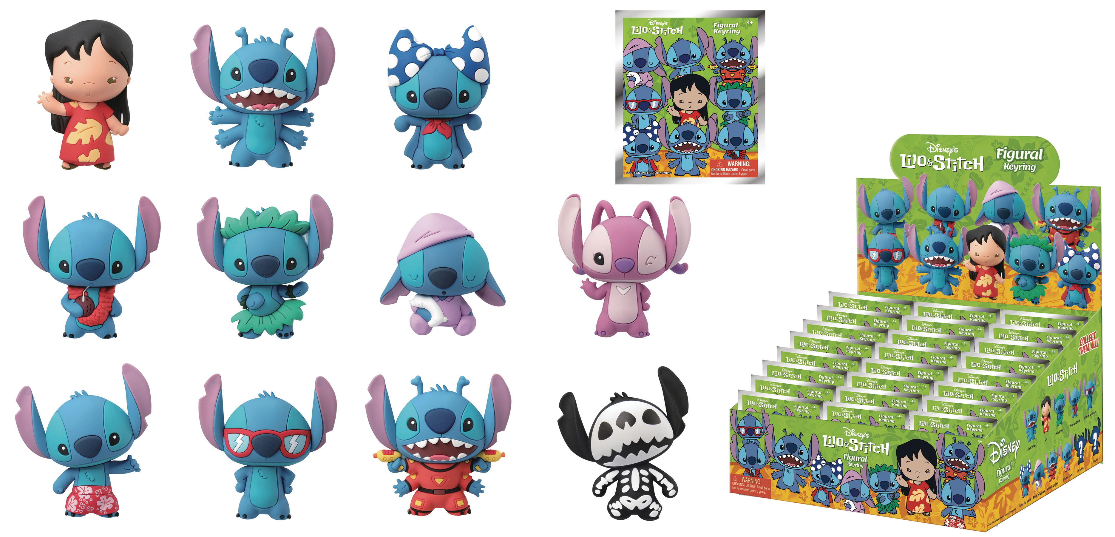 KEYRING CLIP LILO & STITCH SERIES 2 DISPLAY 24PCS DISNEY - GADGET