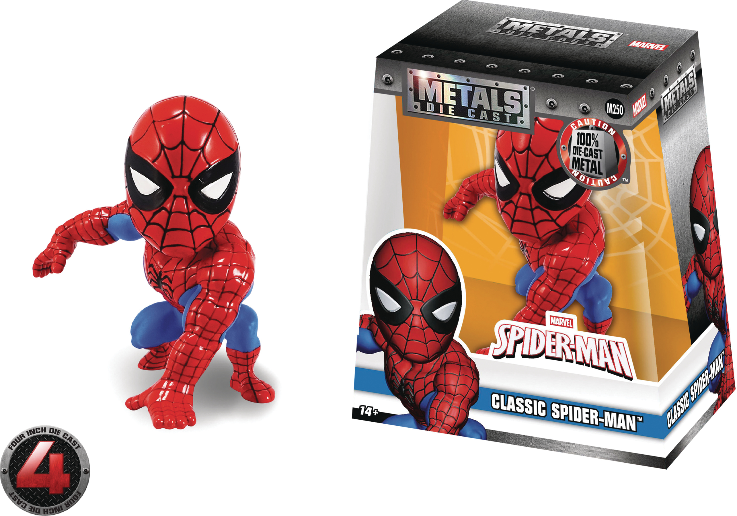 OCT169047 METALS SPIDER MAN CLASSIC 4IN DIE CAST FIG Previews