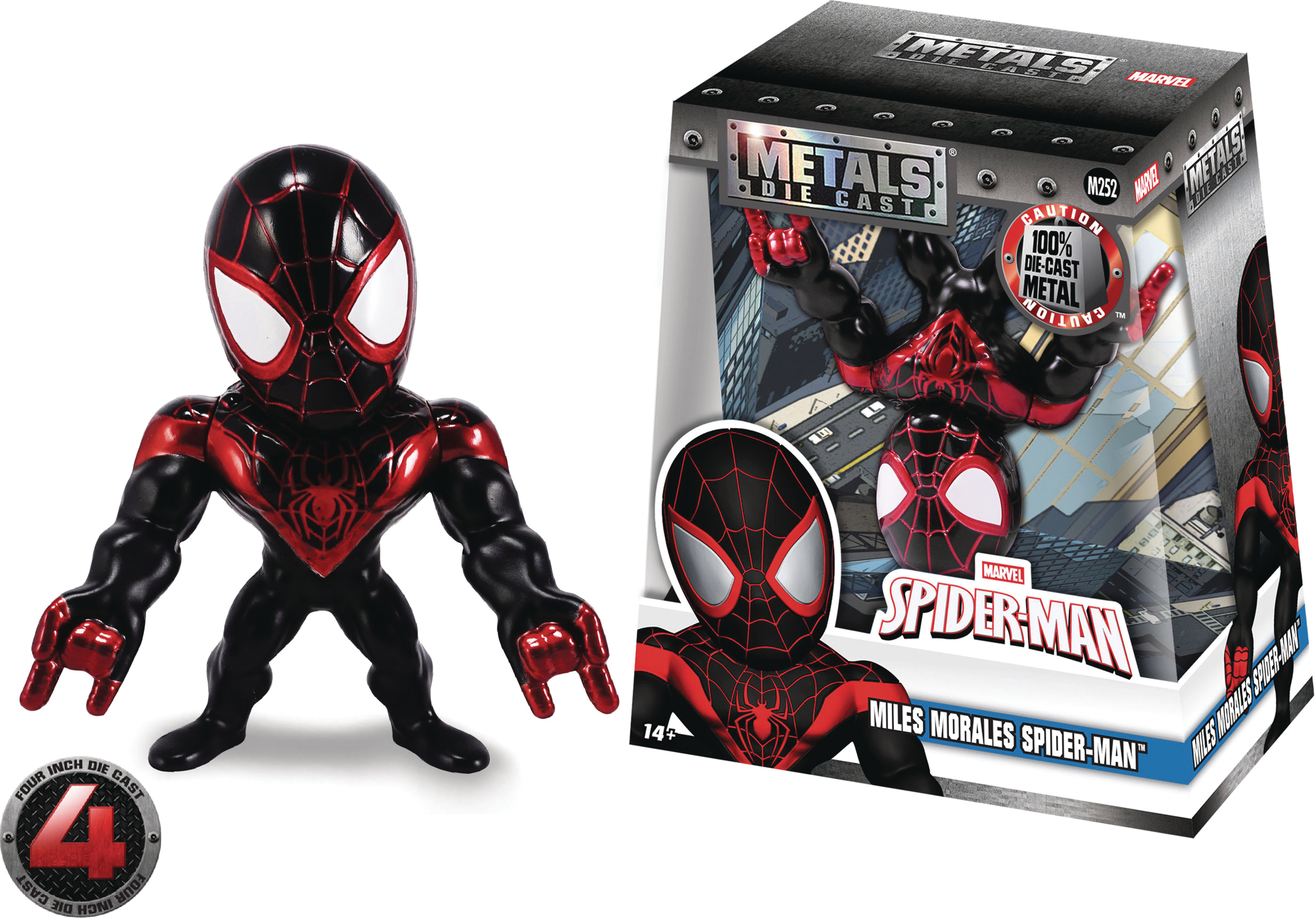 Miles Morales Spider-Man - figurine HCHUK007 Heavyweights (Metal Box)