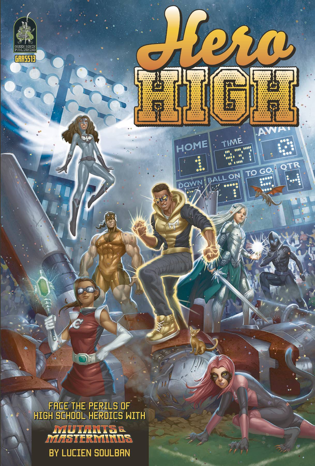 DEC168266 - MUTANTS AND MASTERMINDS RPG HERO HIGH SOURCEBOOK