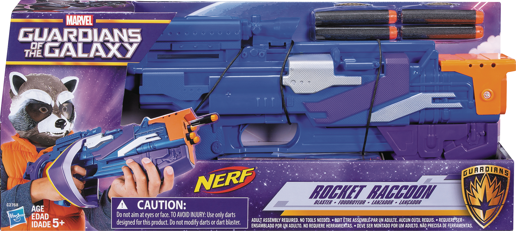 Rocket raccoon sales nerf gun