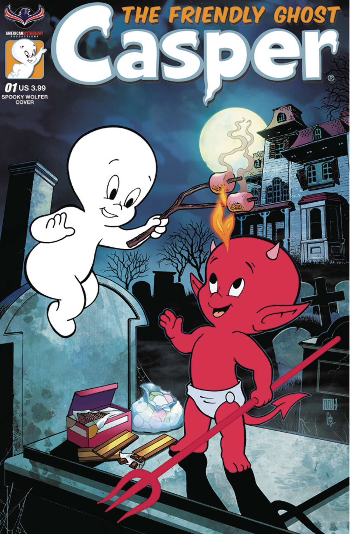 Mar171276 Casper The Friendly Ghost 1 Spooky Wolfer Cvr Previews World 