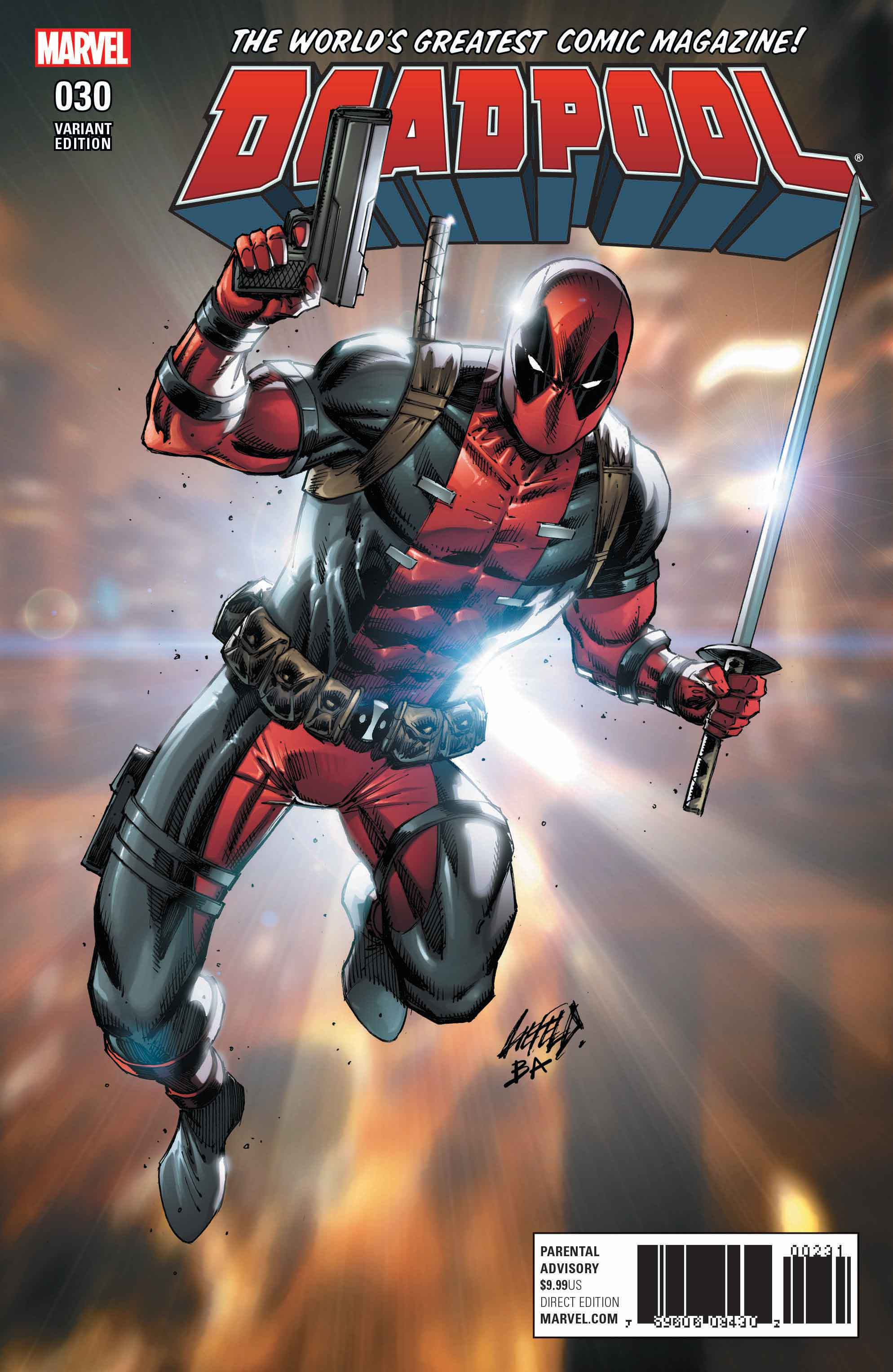 MAR171099 - DEADPOOL #30 LIEFELD VAR - Previews World