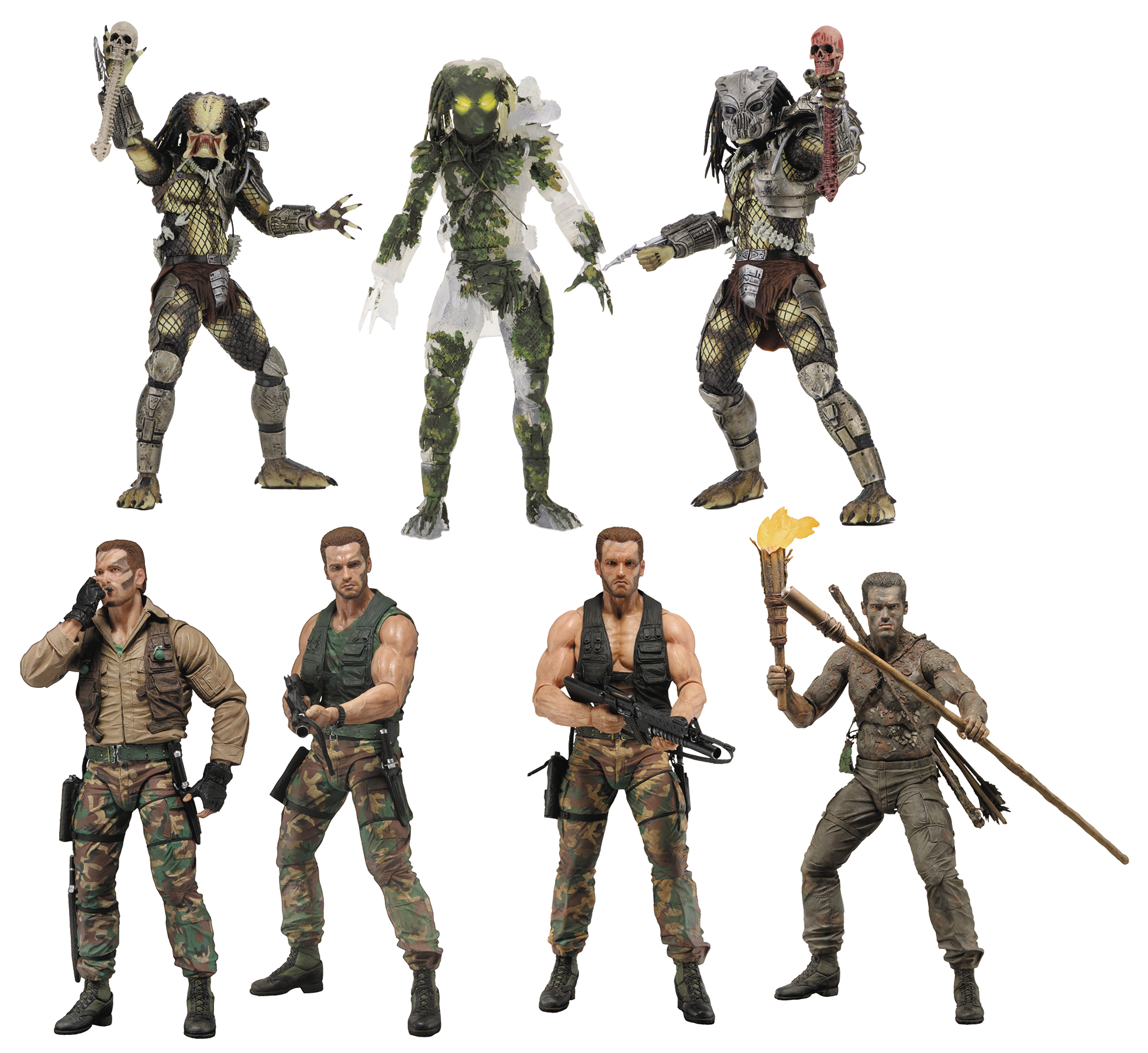 JAN178408 PREDATOR 30TH ANNIVERSARY FIGURE 7IN SCALE AF ASST