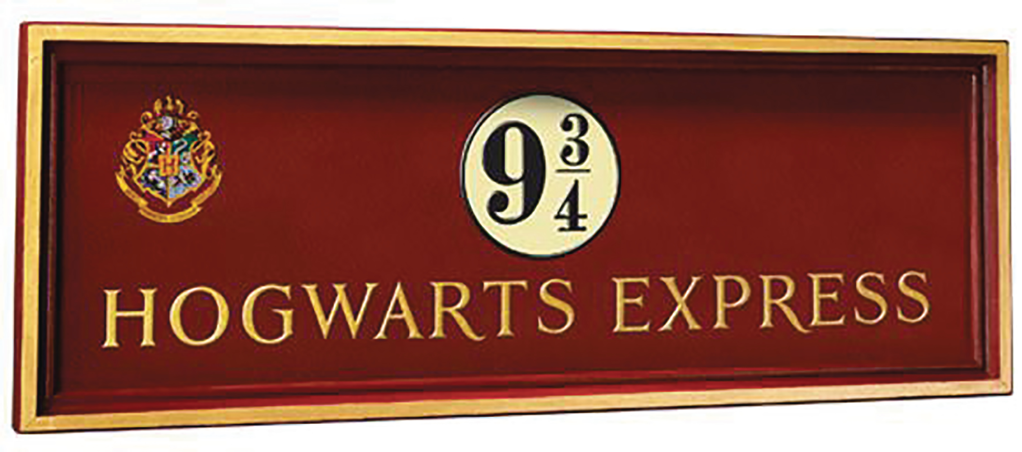 JAN178871 - HP HOGWARTS EXPRESS PLATFORM 9 3/4 WOOD SIGN