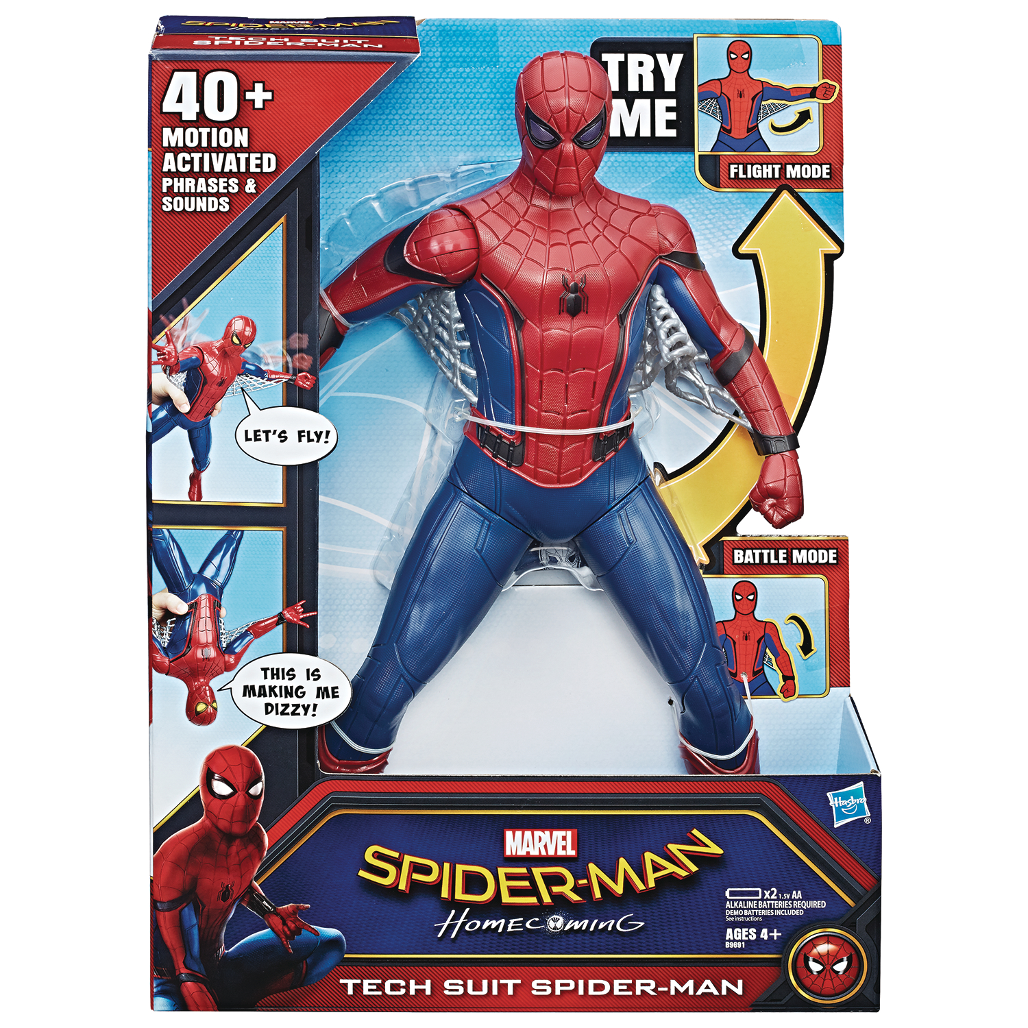 Spider man homecoming on sale tech suit spiderman