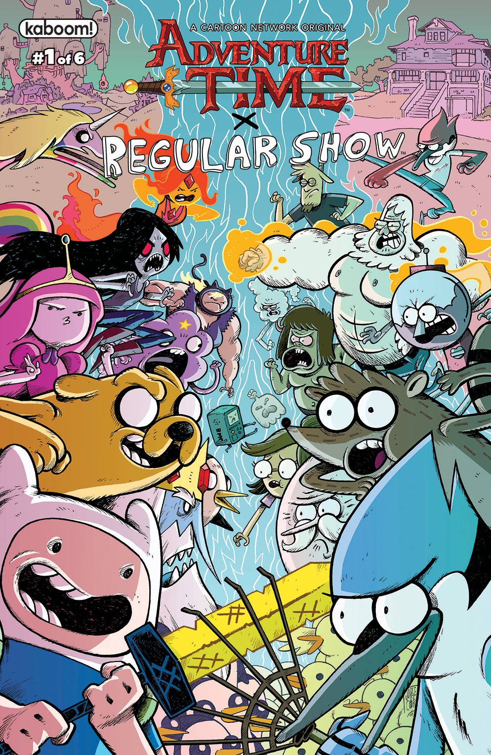 Regular show adventure time comic