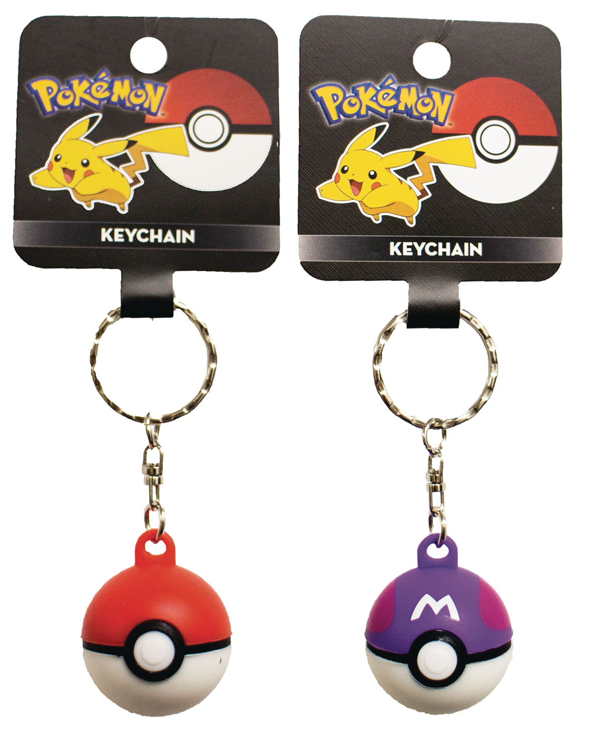 APR178586 NINTENDO POKEMON POKEBALL KEYCHAIN 48PC ASST