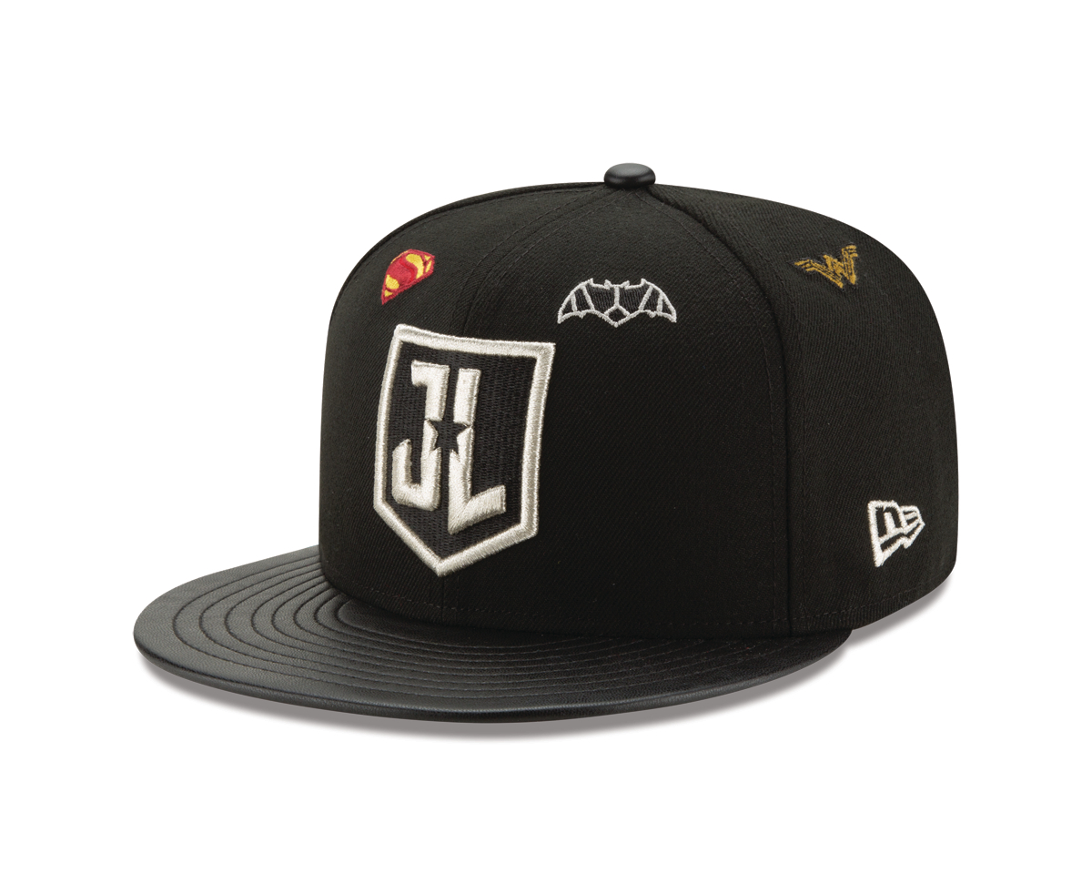 SEP172436 JUSTICE LEAGUE SYMBOLS ALL OVER 950 SNAP BACK CAP Previews World