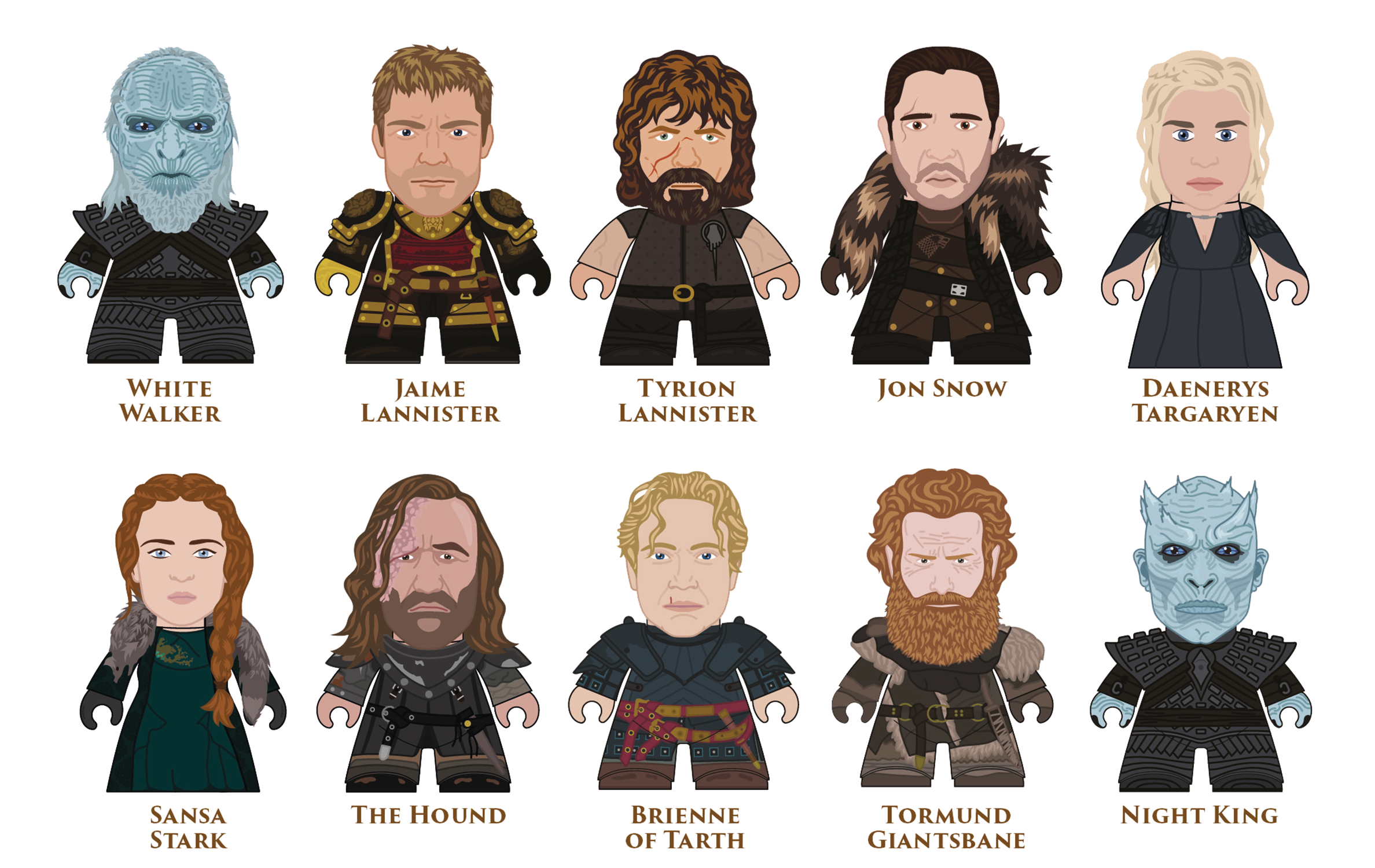 Mini game of on sale thrones figures