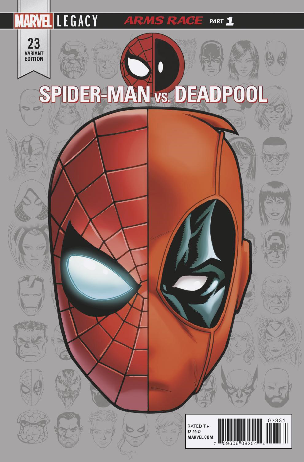 SEP170815 - SPIDER-MAN DEADPOOL #23 MCKONE LEGACY HEADSHOT VAR LEG -  Previews World