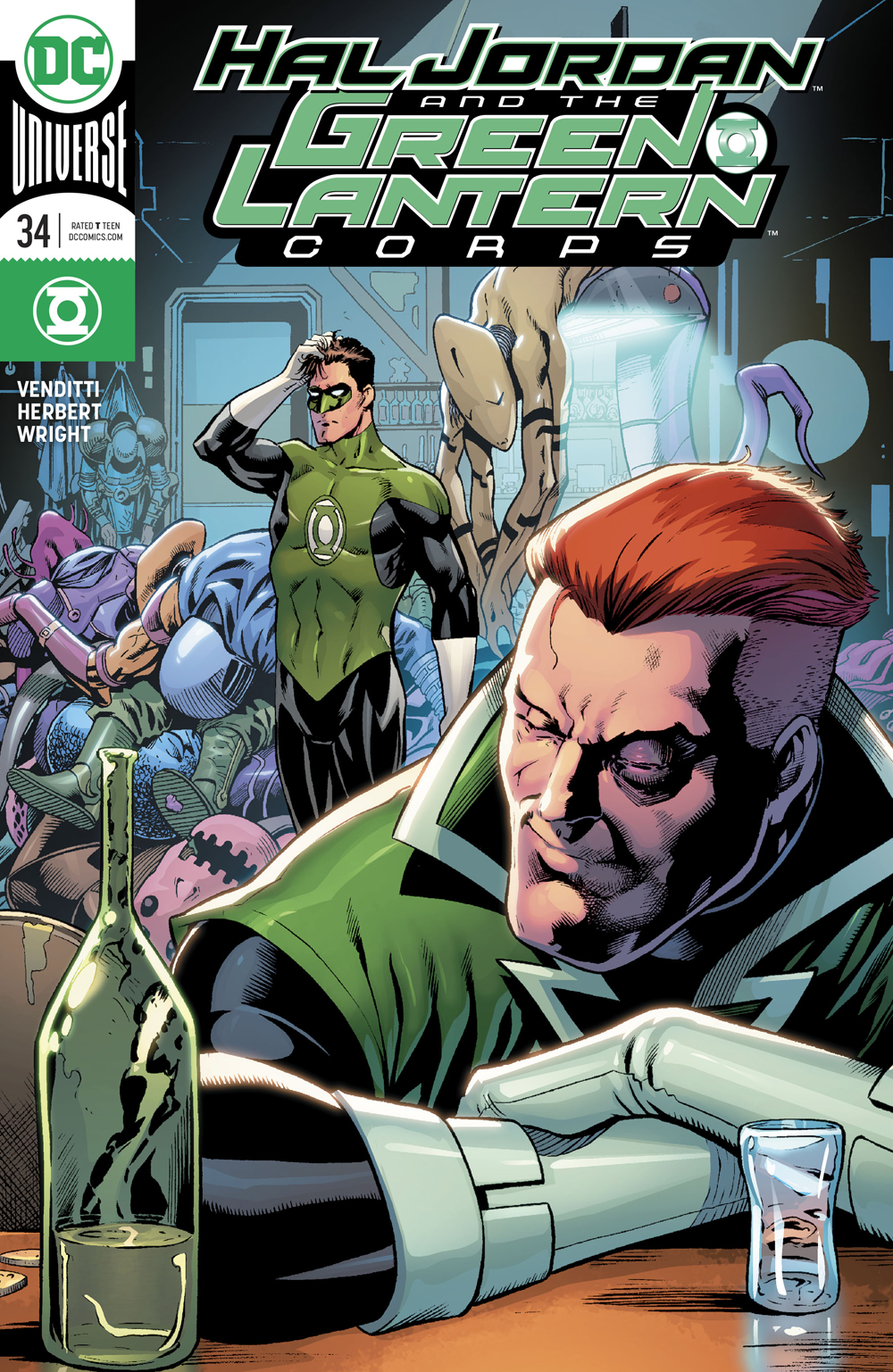 OCT170266 - HAL JORDAN AND THE GREEN LANTERN CORPS #34 VAR ED