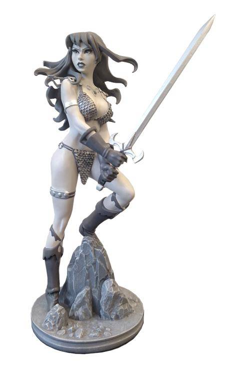 RED SONJA AMANDA CONNER STATUE B&W ARTIST PROOF