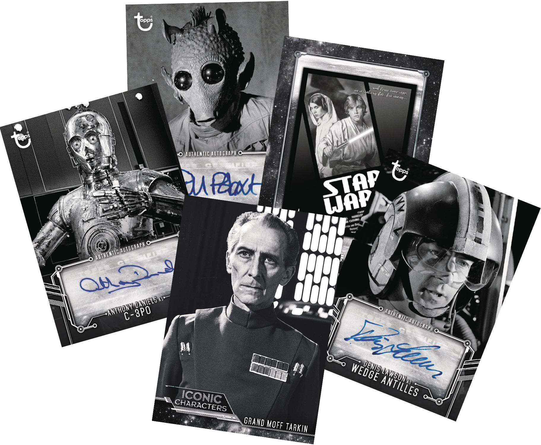 topps star wars black and white