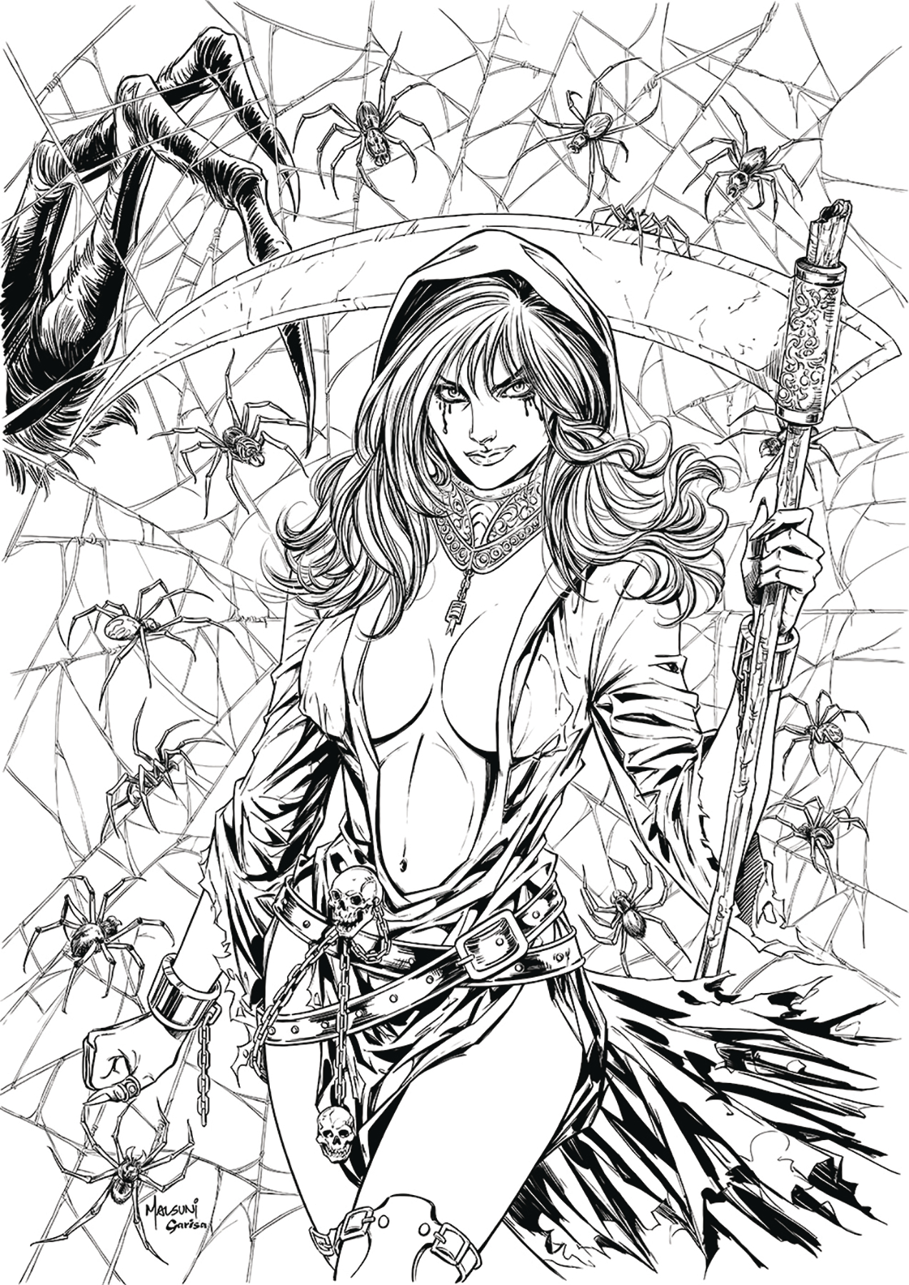 Эскиз читать. Grimm Fairy Tales раскраска. Раскраска девушки из комиксов. Grimm Fairy Tales Coloring book. Раскраска фэнтези для взрослых женщина.