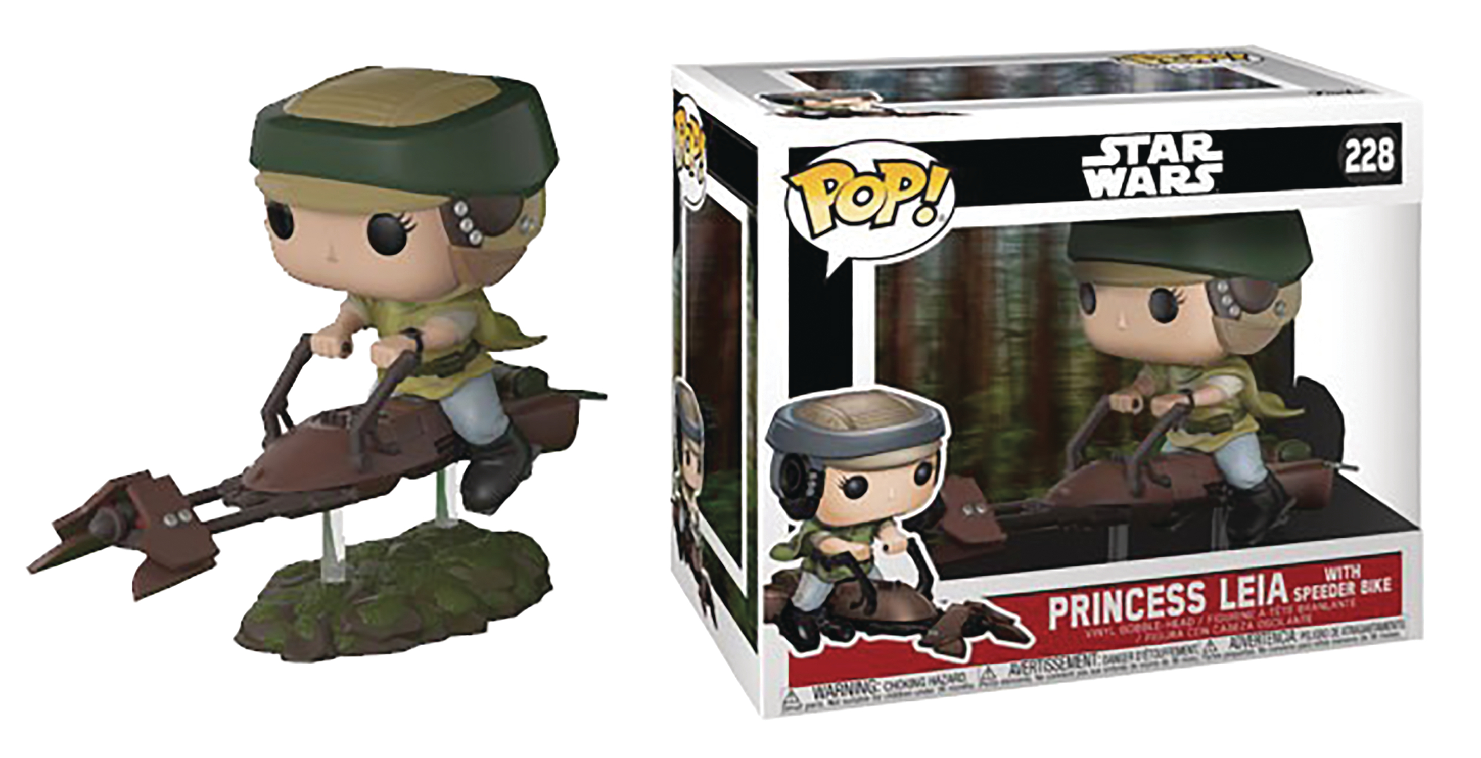 funko pop princess leia speeder bike